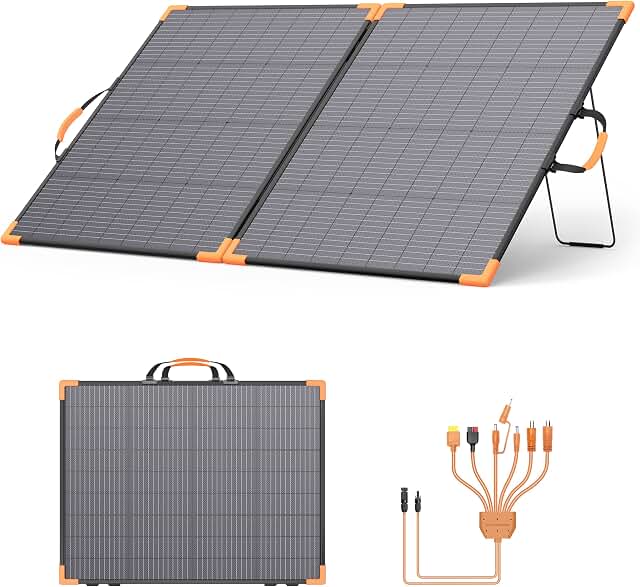 MHPOWOS 200W Bifacial Portable Solar Panel