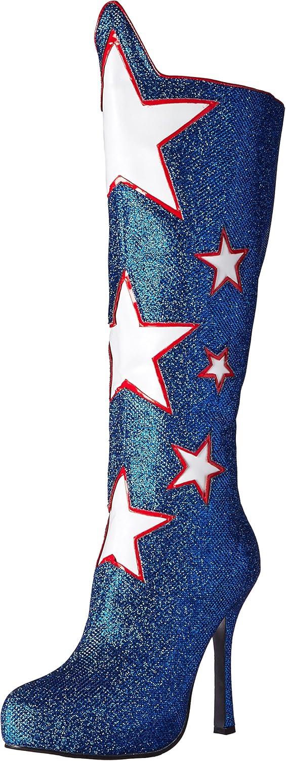 Ellie Shoes Women's 420-Hero Boot, Blue, 8 M US