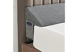 Bed Wedge Pillow for Headboard(60"x6"x10") - Gap Filler Queen