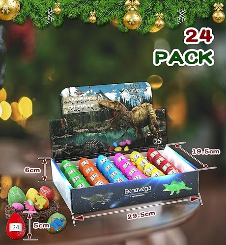 Miniatura 6 de Regalos para el día de San Valentín para niños, dinosaurios, niños, 24 dinosaurios para incubar, huevos para incubar, juguetes científicos,