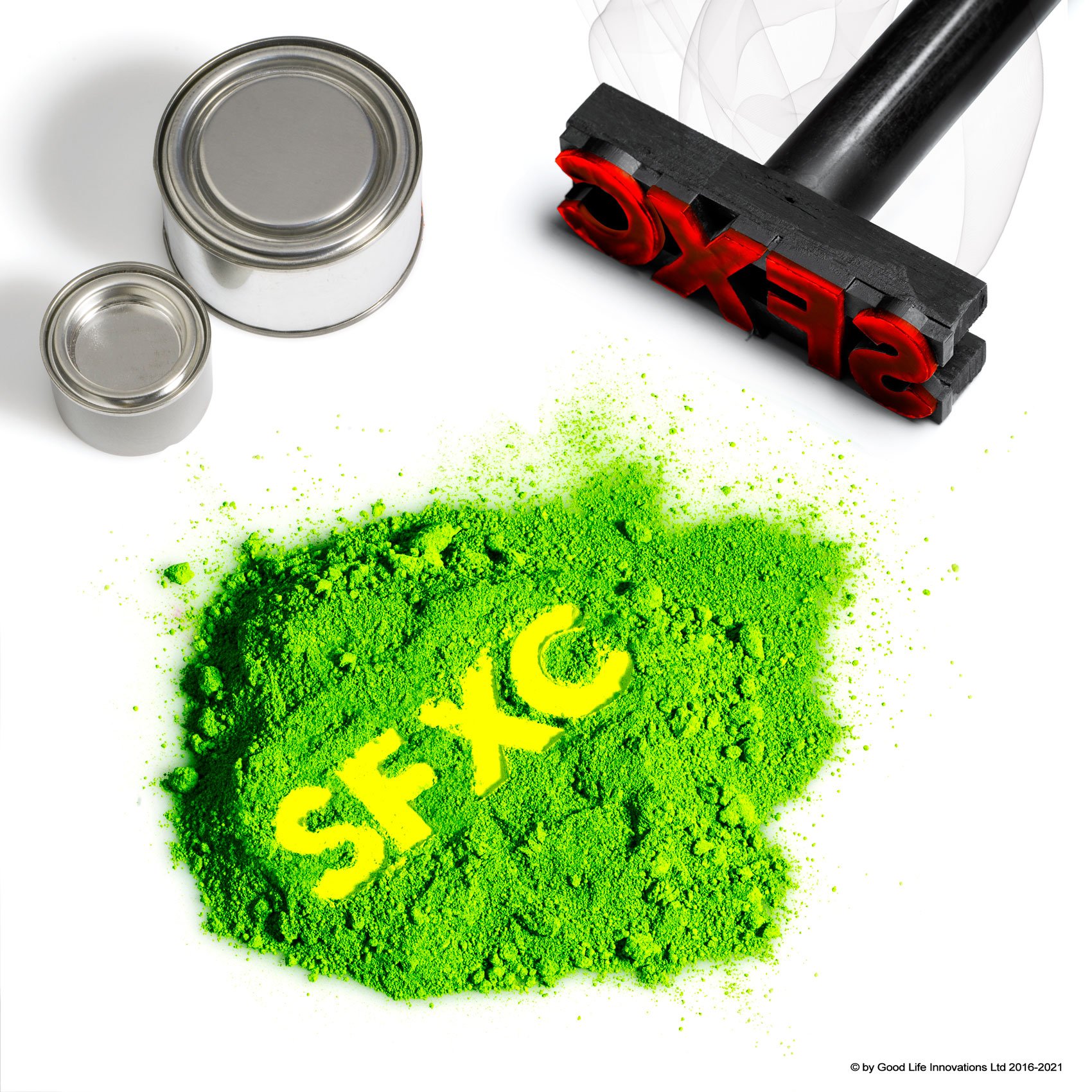 Sfxc Green Sfxc® Thermal Colour Changing Thermochromic Pigment - Grass To Lemon Haze 5 Grams