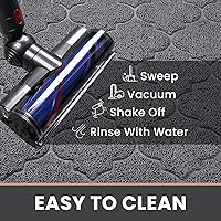 Vista 5 de LuxStep Tapete de Puerta Grande 17" x 30" para Interiores y Exteriores, Tapete Antideslizante de Diseño de Perfil Bajo, Tapete de Piso Duradero que