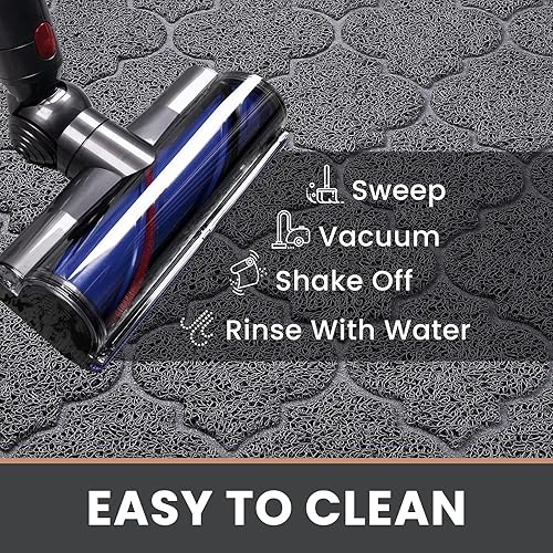 Miniatura 5 de LuxStep Tapete grande de 17 x 30 pulgadas para interiores y exteriores, antideslizante, diseño de perfil bajo, tapete duradero para atrapa la