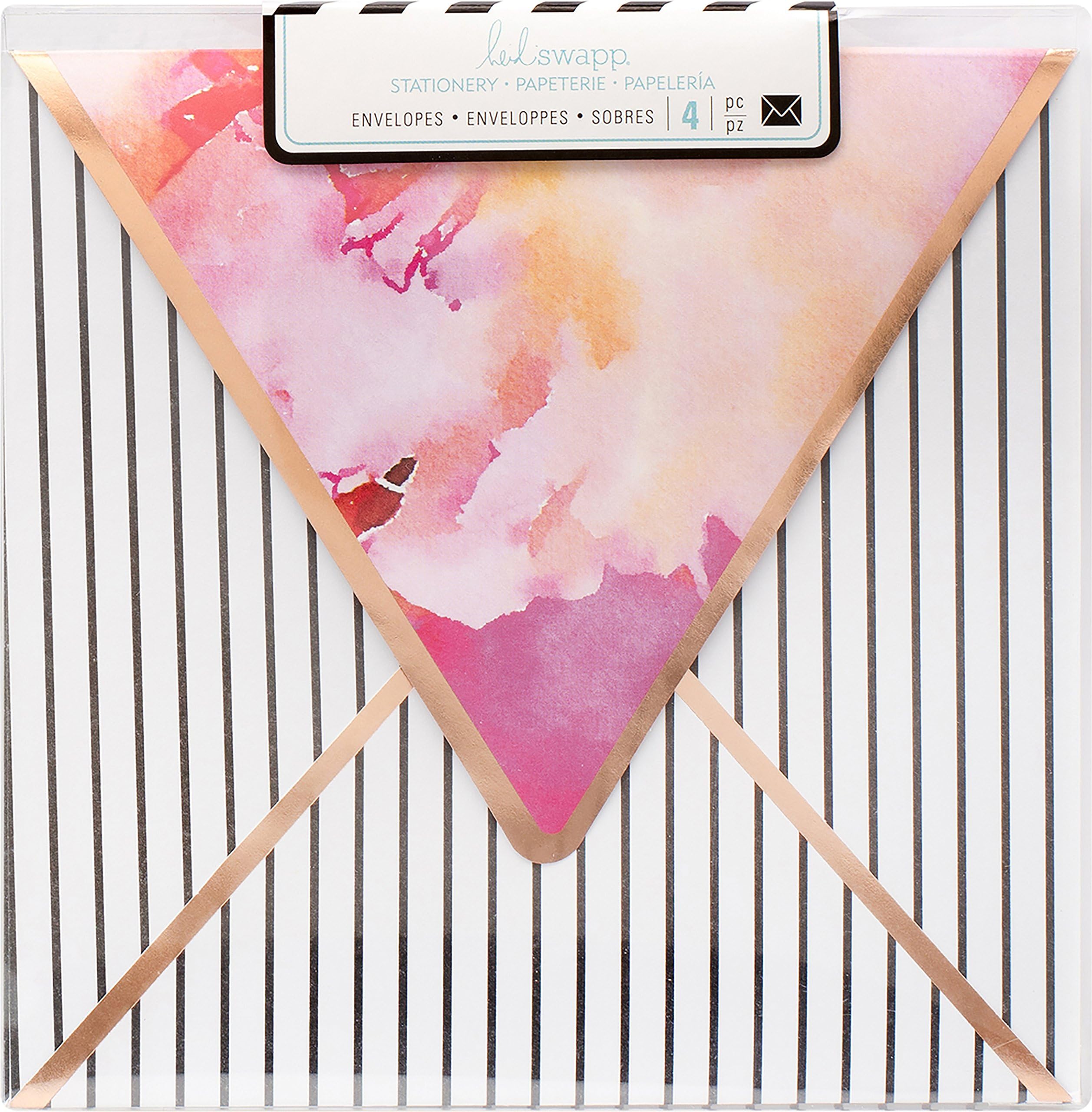 Heidi Swapp Stationery Square Envelope - Stripe