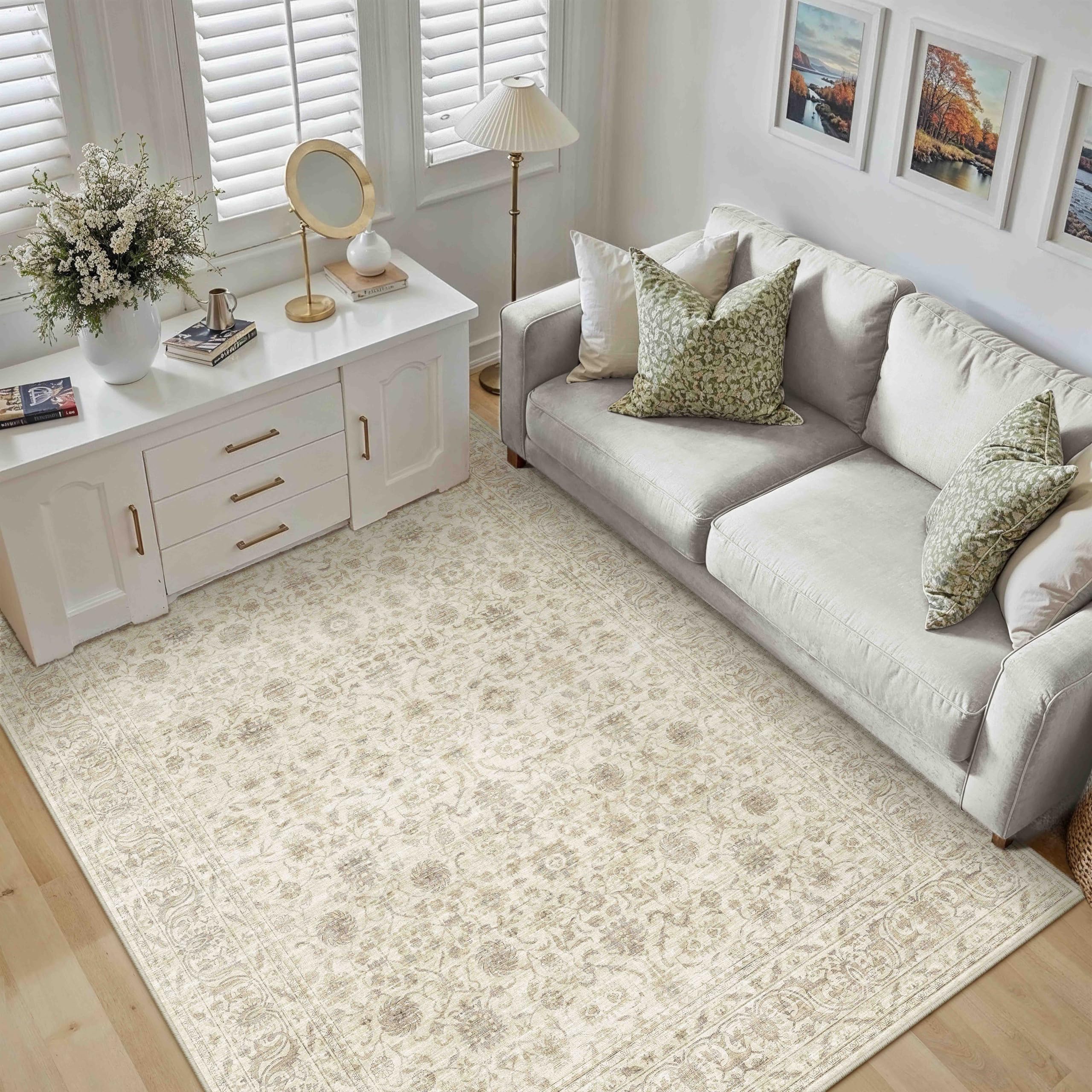 PureCozy Teppich Wohnzimmer Modern Abstrakt Schlafzimmer Gegend