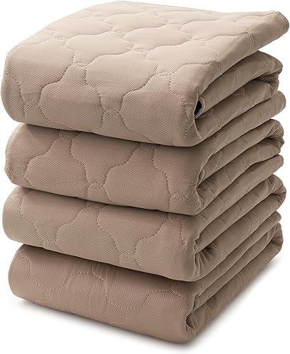 Miniatura 9 de Alsunny Almohadillas de cama lavables impermeables de 44x52 pulgadas (paquete de 2), almohadillas Chucks lavables para adultos, almohadillas de cama