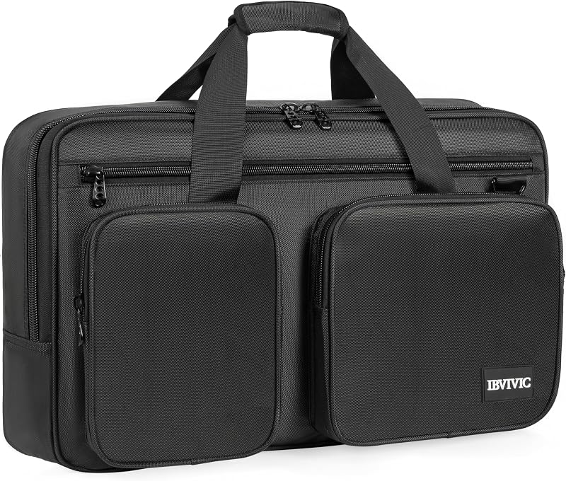 DJ Controller Case Bag, Fits for DDJ-REV1/DDJ SR/SR2 | Fits Denon MC4000/Numark Mixtrack Pro FX/NVII/Mixstream Pro+/Mixstream Pro Go/NI Traktor Kontrol S4 MK3/S3 DJ Mixer Case