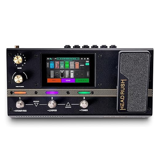 HeadRush Flex Prime Guitar & Bass Guitar & Bass Modeling Pedal with Touch Screen, Looper, Wi-Fi, IR Charger, USB, Lessons
