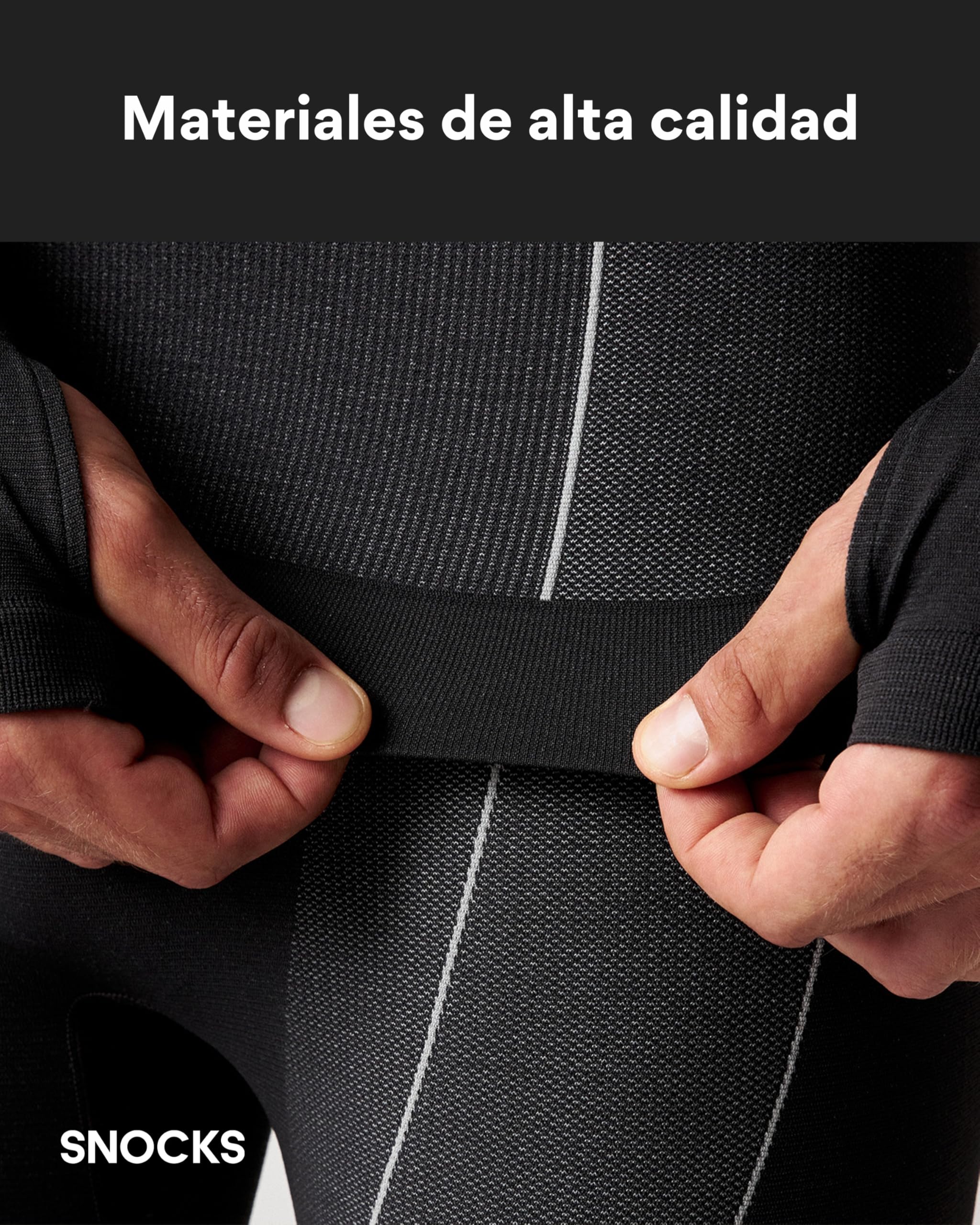 Snocks Ropa Interior Térmica Hombre - Conjunto Térmico Hombre Frío Extremo Talla S-XXL - Ropa Térmica