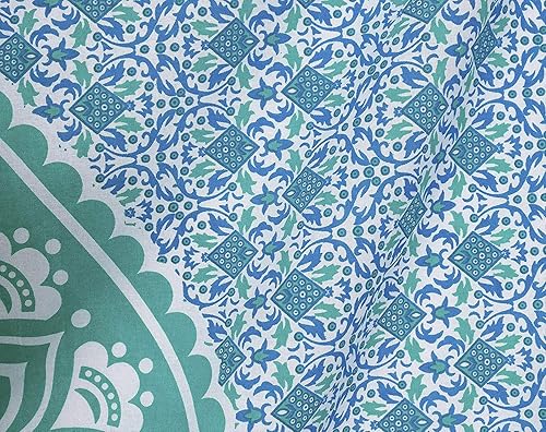 Vista 203 de Popular Handicrafts Tapestry Wall Hanging Hippie Ombre Mandala Bohemian HippyMetallic Shine Intricate Indian Tapestries Bedspread 84 x 90 Inches