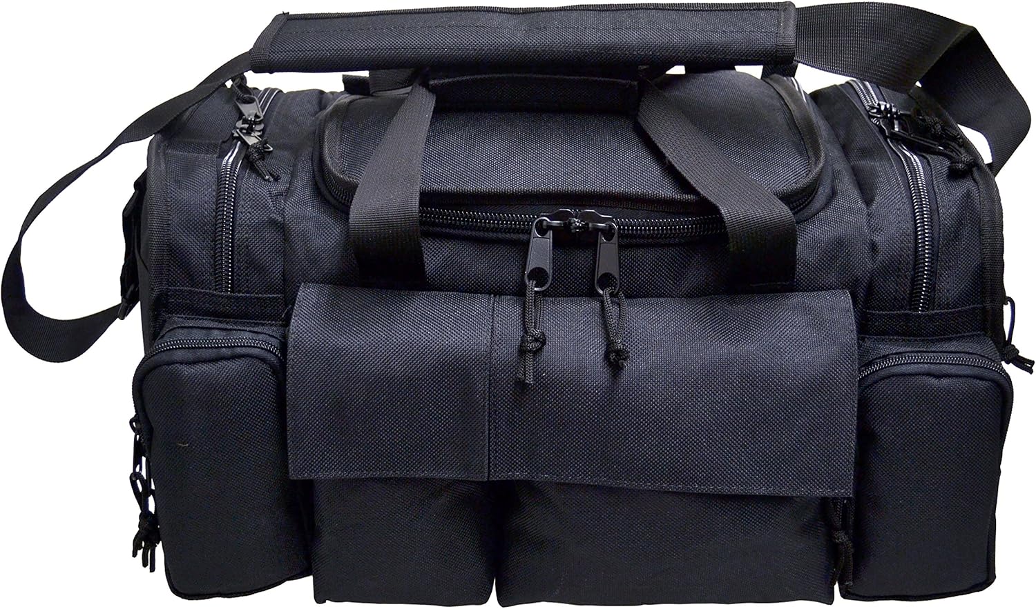 R21-BK Gun Range Bag, Tactical Shooting Range Bag for Pistols with Divider and Pistol Pouch Included (Balck)
