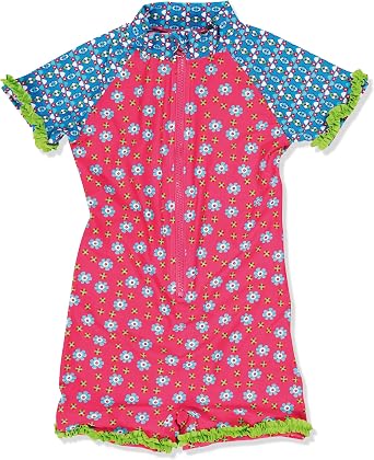 Playshoes Girls Uv Sun Protection All-in-one Swimsuit Flowers