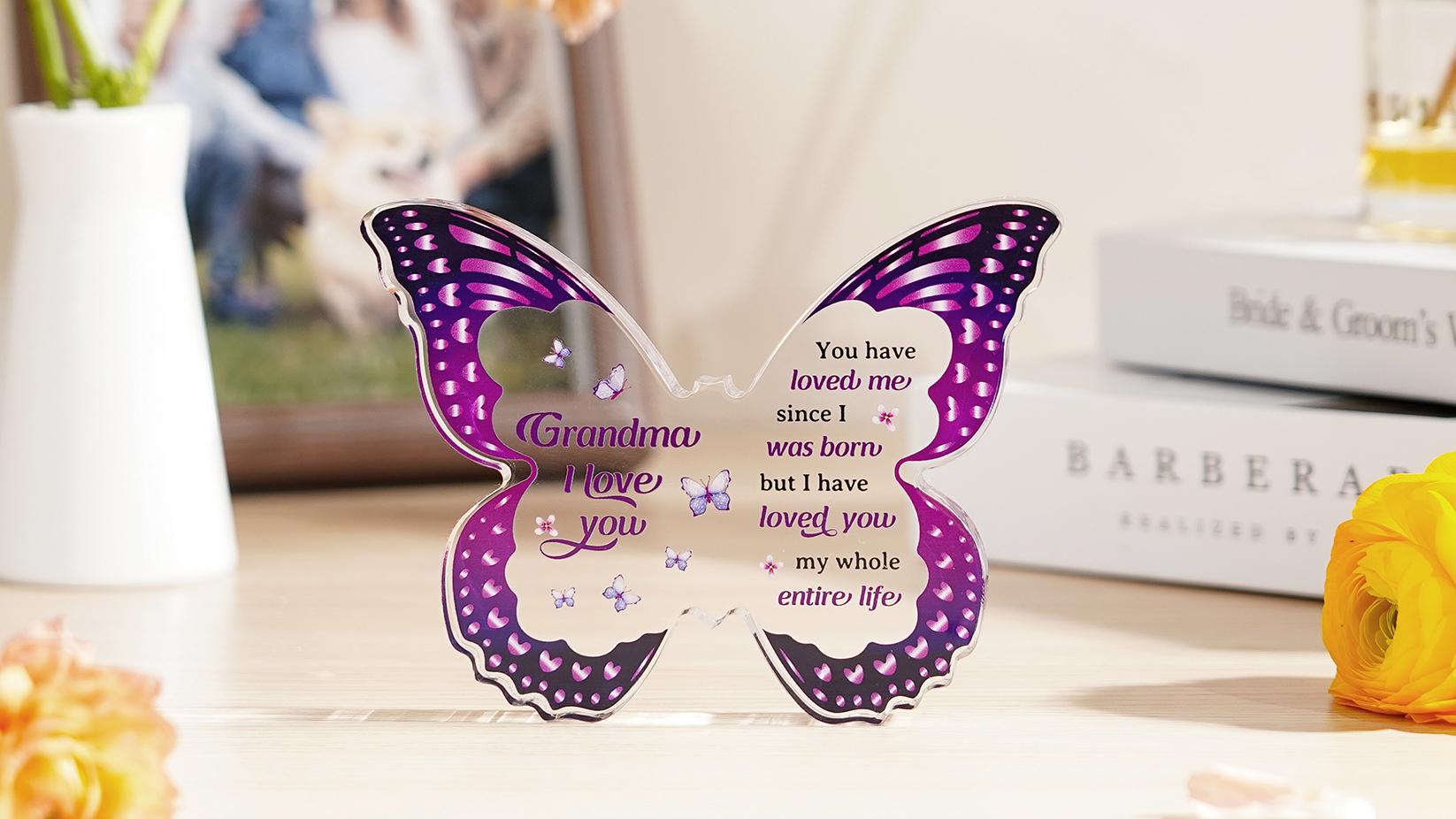 Decoración Acrílica Mariposa para Abuela miniatura 7