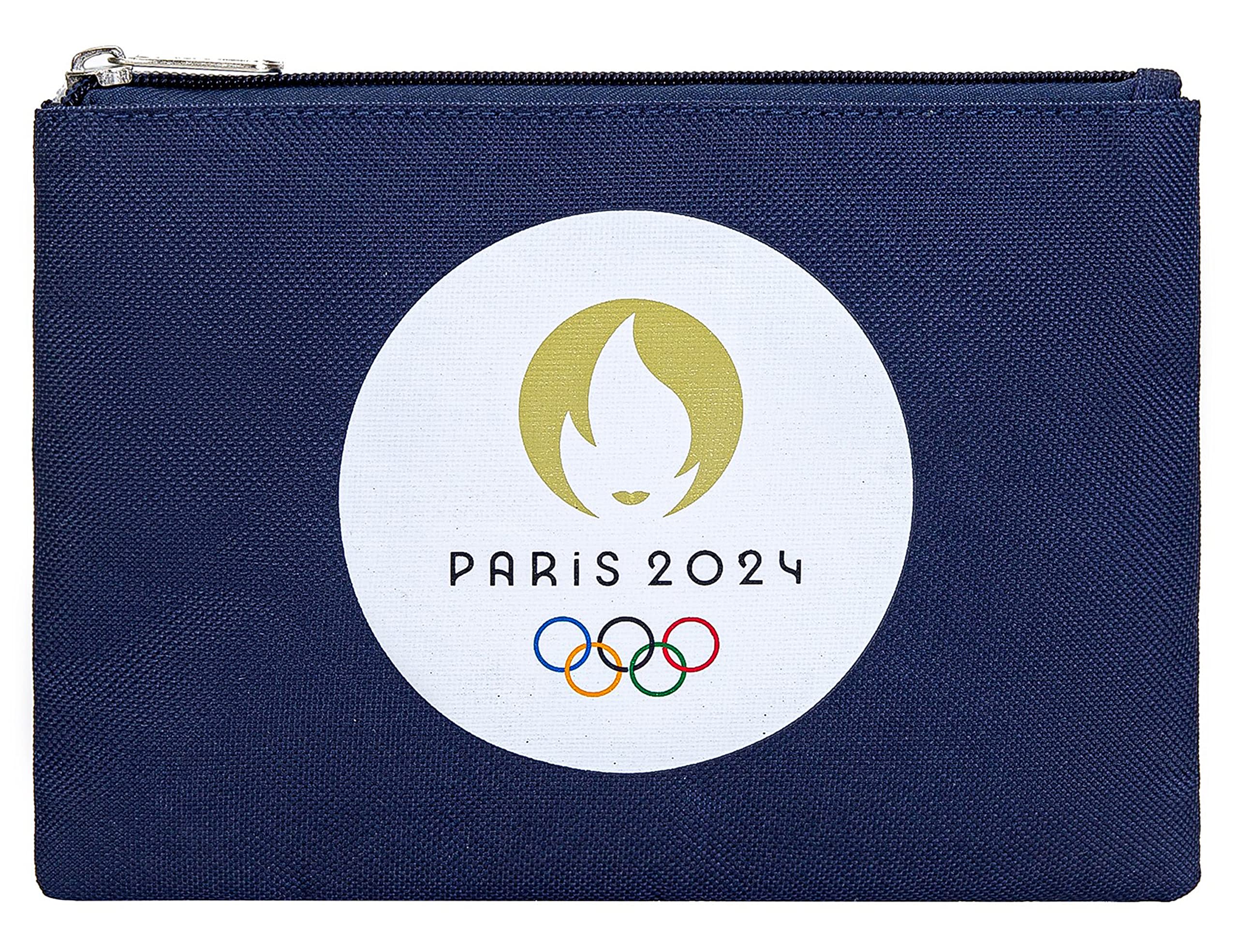 PARIS 2024 Etui JO Oficjalna Kolekcja Igrzyska Olimpijskie Niebieski 21x15cm