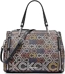Calvin Klein Reyna Novelty Satchel, Combo Caramel, taille unique