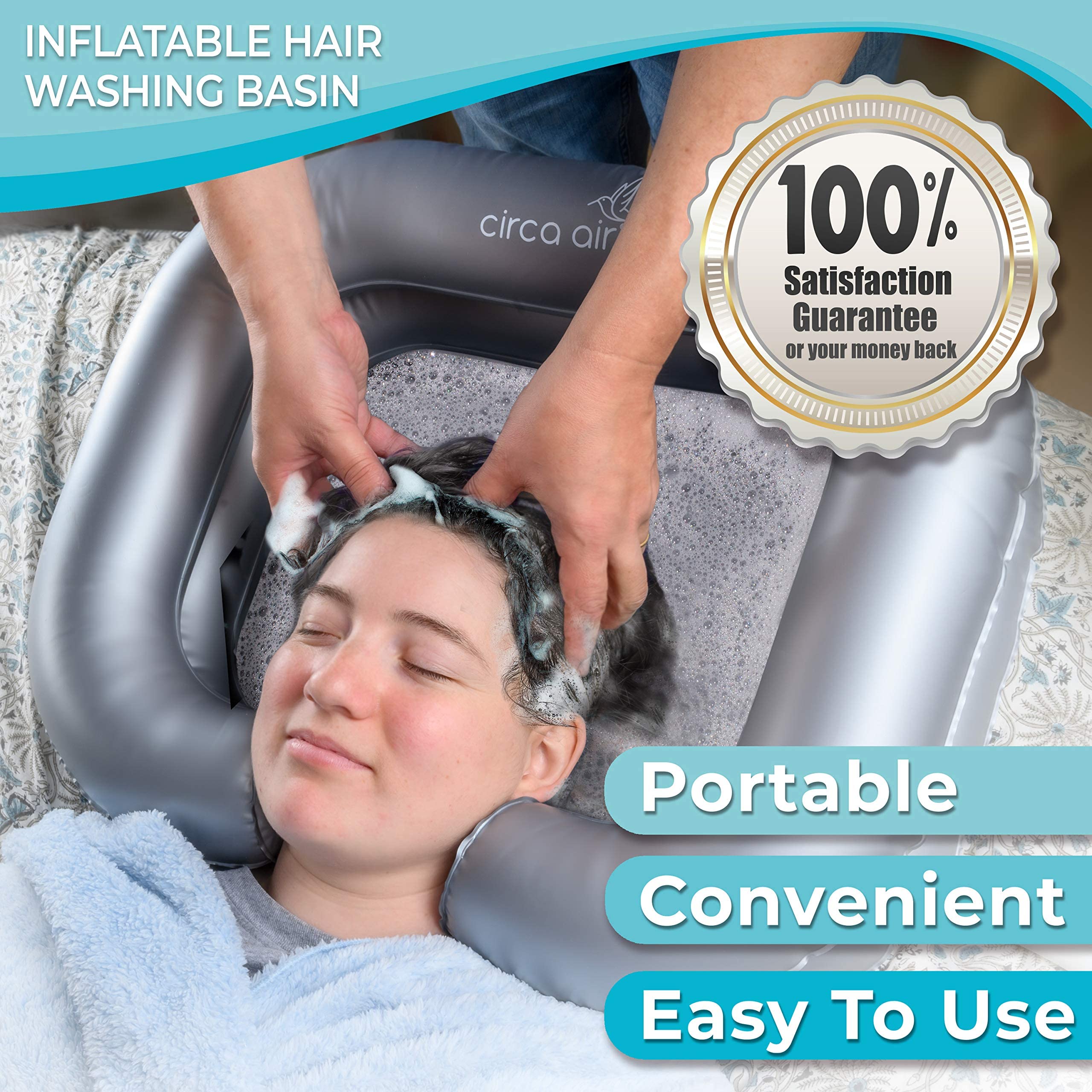 Buy Circa Air Inflatable Hair Washing Basin For Bedridden Wash Hair In Bed With Inflatable