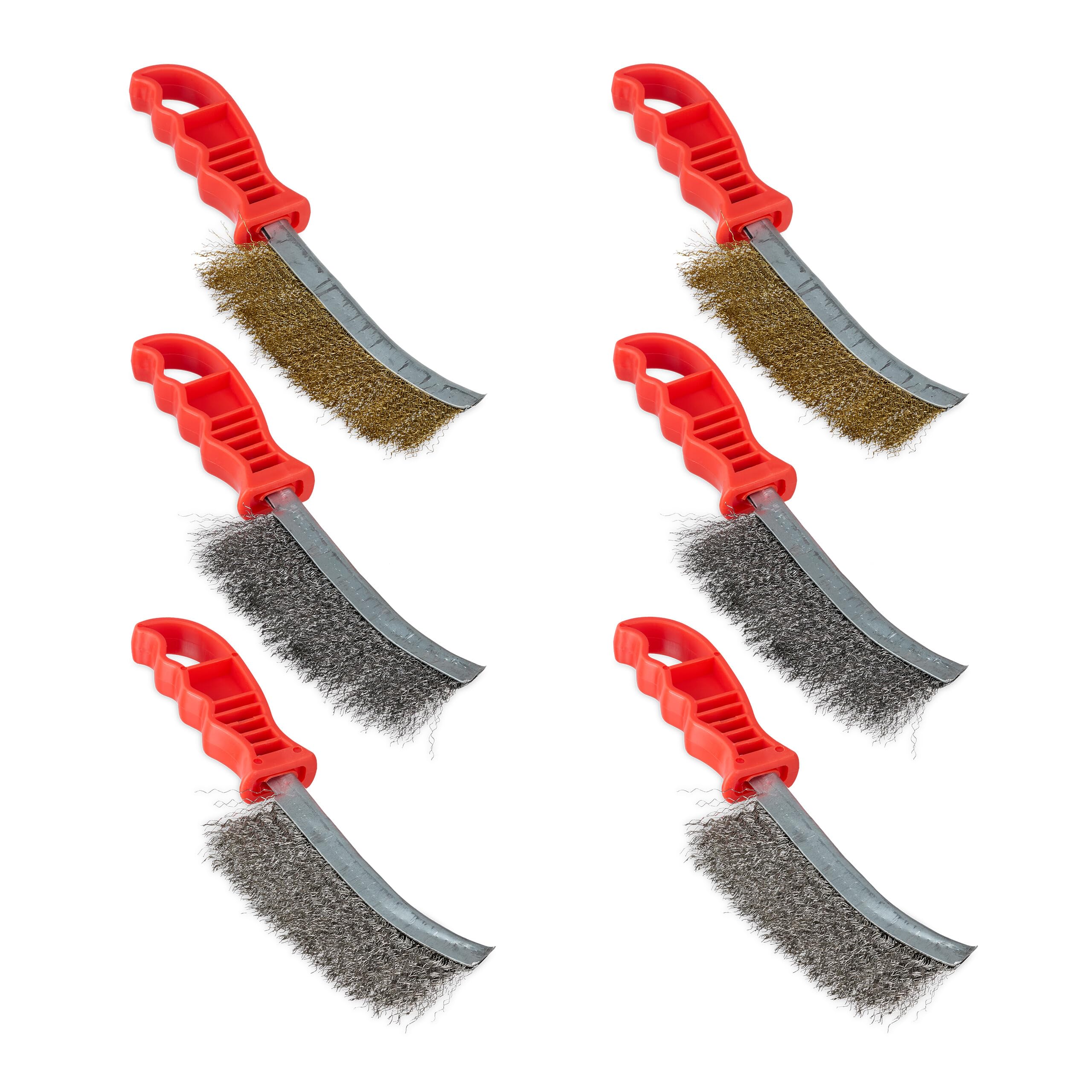 Brosses metalliques pour renover la maison lot de 6 outils acier et laiton