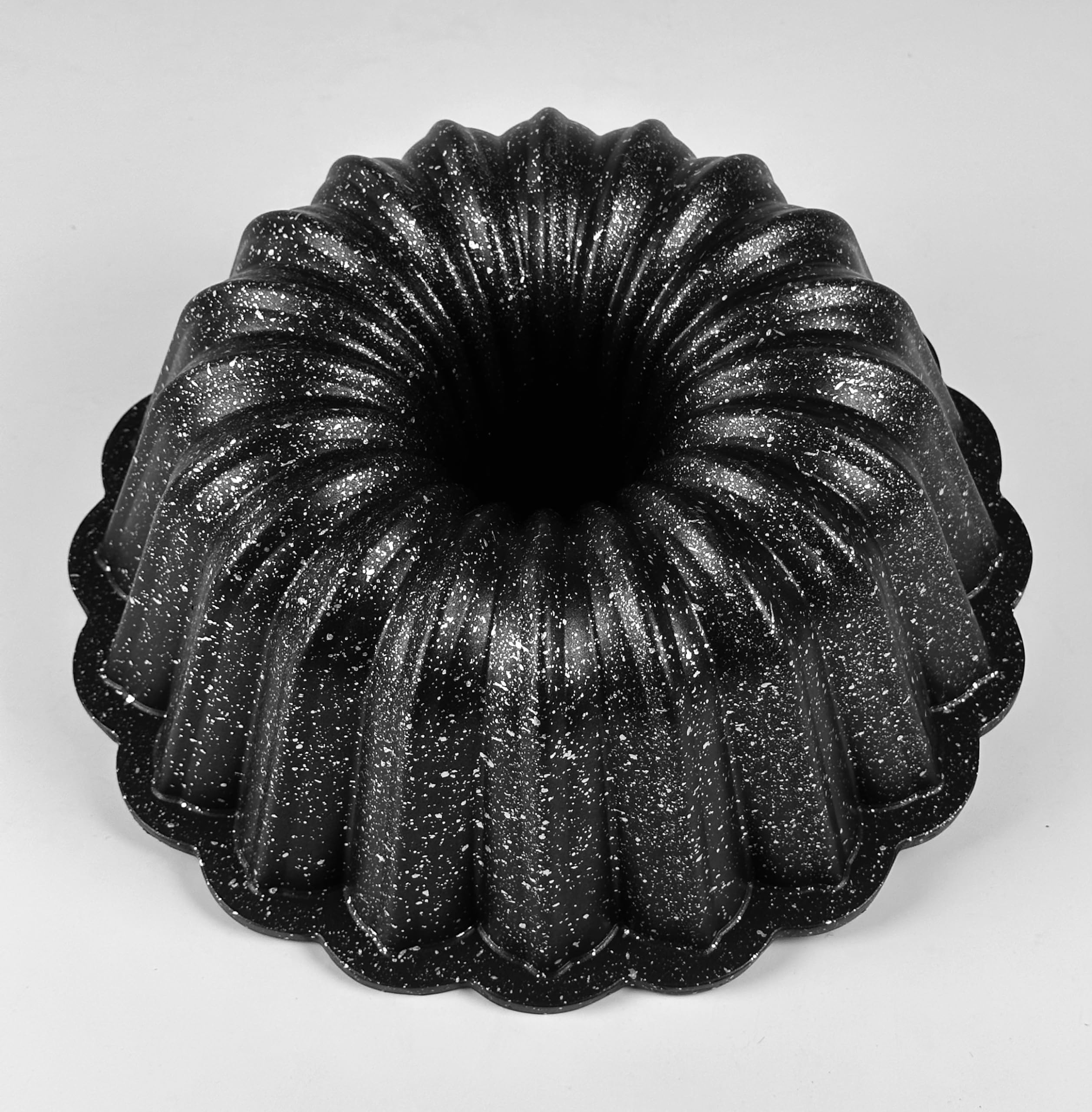 Aluminiumguss, Granitoptik, feuerfeste Dichtung, schwarz, Gänseblümchenkuchenform