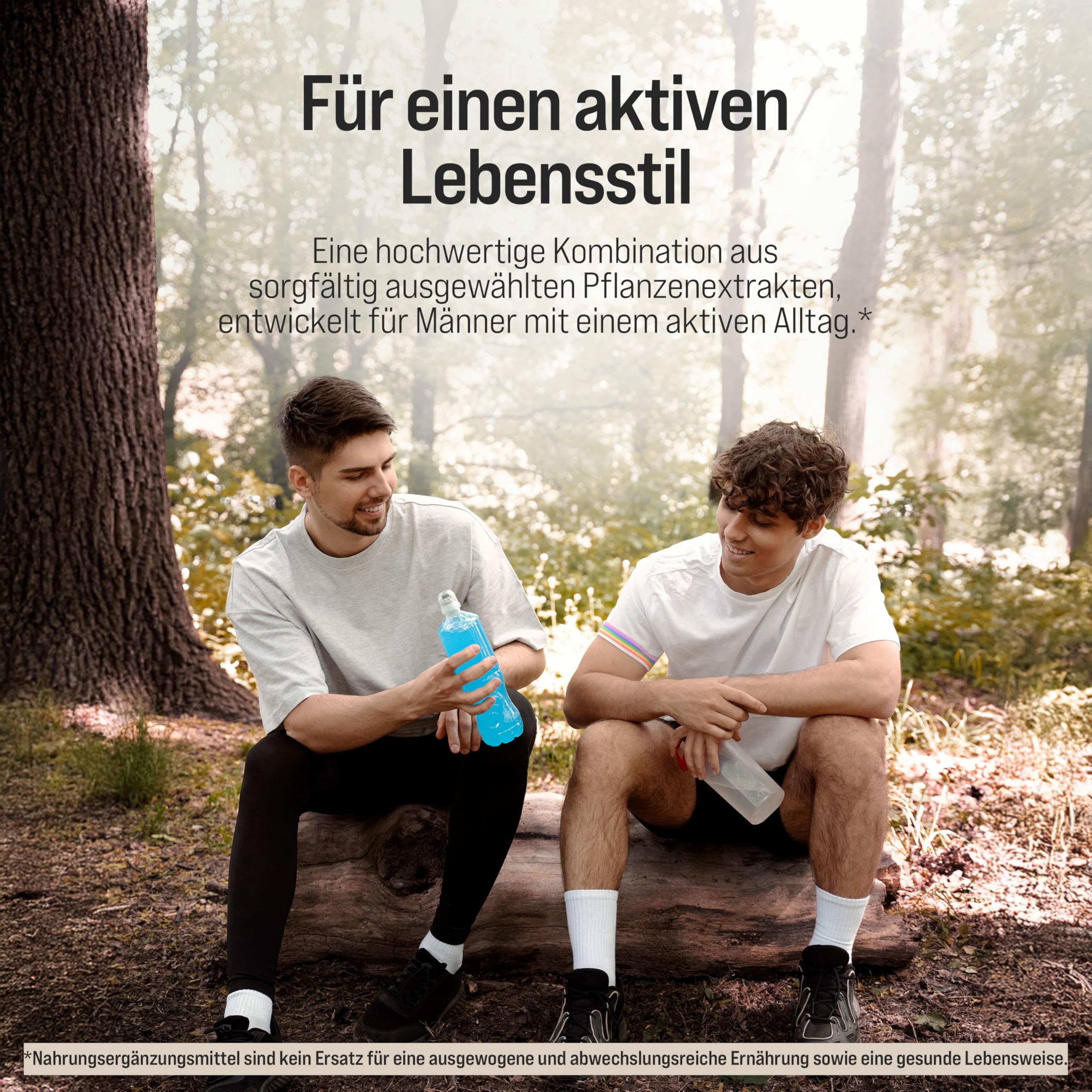 Active Men Maca Komplex für Männer TESTOSTERONSPIEGELS¹ Kapseln mit Ashwagandha, Tribulus, Ginseng, Zink, L-Arginin, Vitamin D & E, 8 Aktive Inhaltsstoffe, 120 Vegan Kapseln