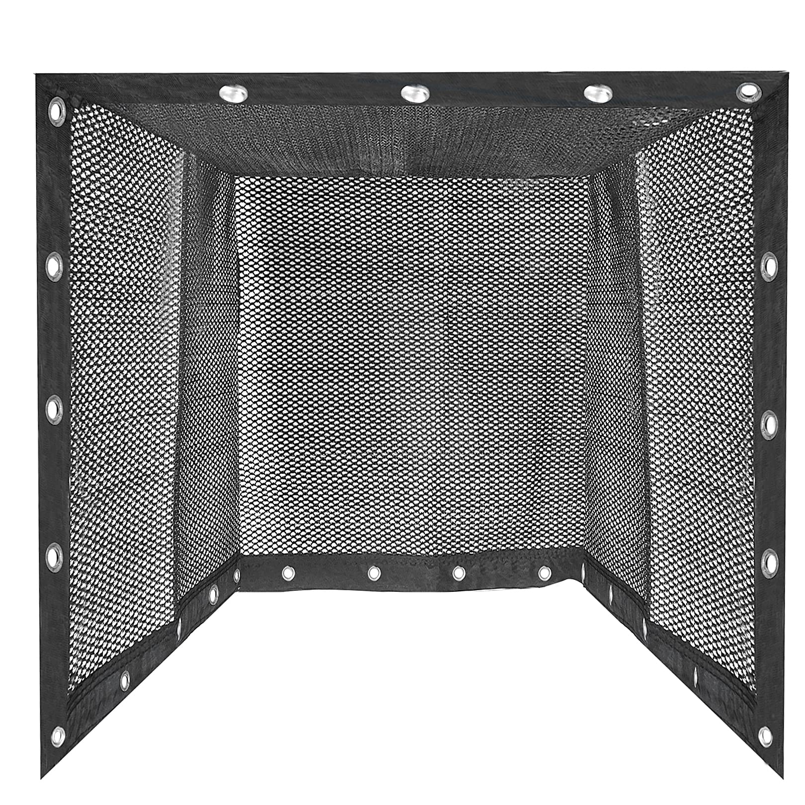 Aoneky HDPE Golf-Käfignetz mit Ösen 3x3x3M - Hochbelastbar Golf Schlagen ÜbungNetz Fangnetz Trainingsnetz Garten Innen Außen, nur Netz
