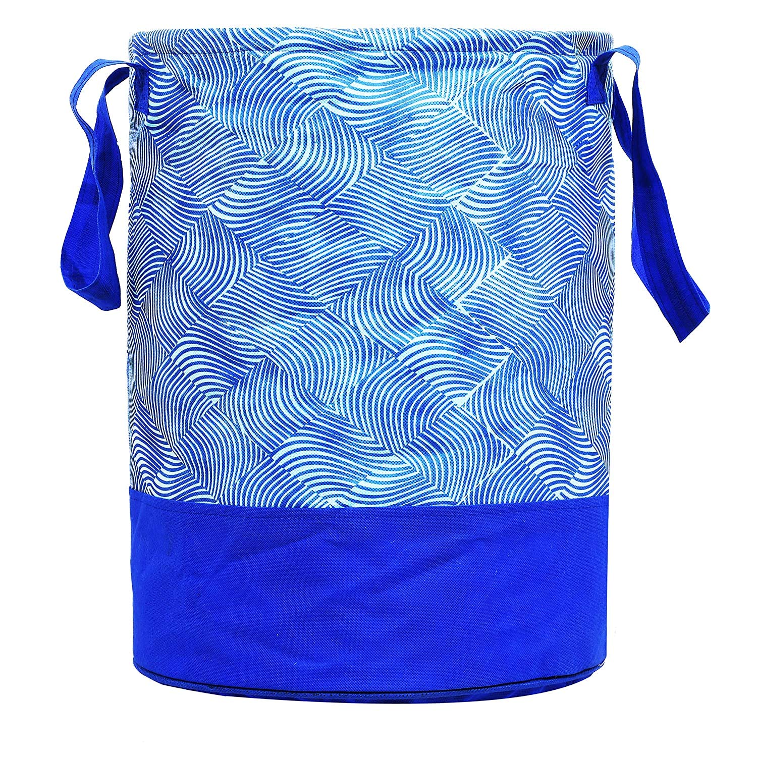 Fun Homes Laheriya Printed Waterproof Non-Woven Laundry Bag,Toy Storage,Laundry Basket Organizer 45 L (Blue)(Canvas) (B08JVNX8T2) Amazon Price History, Amazon Price Tracker