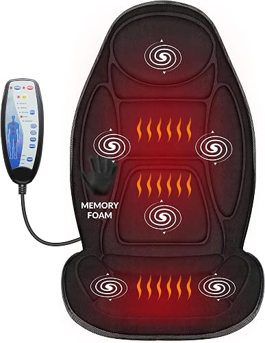 Siège de Massage Chauffant en Mousse à Mémoire SNAILAX