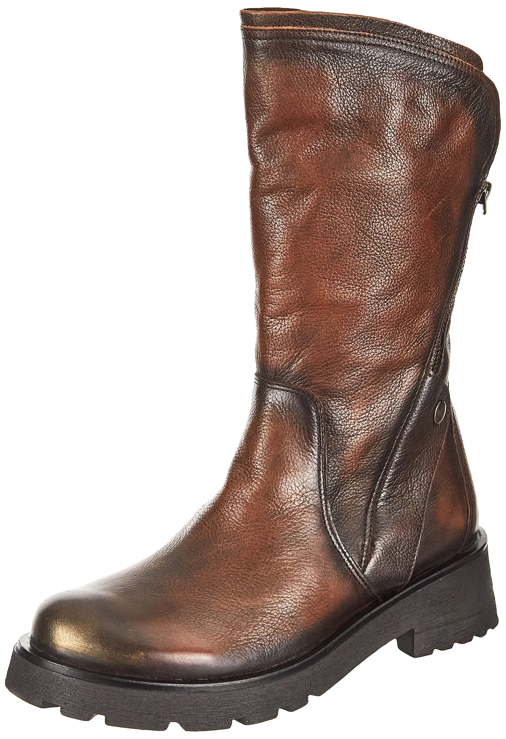 FELMINI FALLING IN LOVE Nadir, Mid Calf Boot Woman, Cognac, 37 EU, Cognac, 5 UK