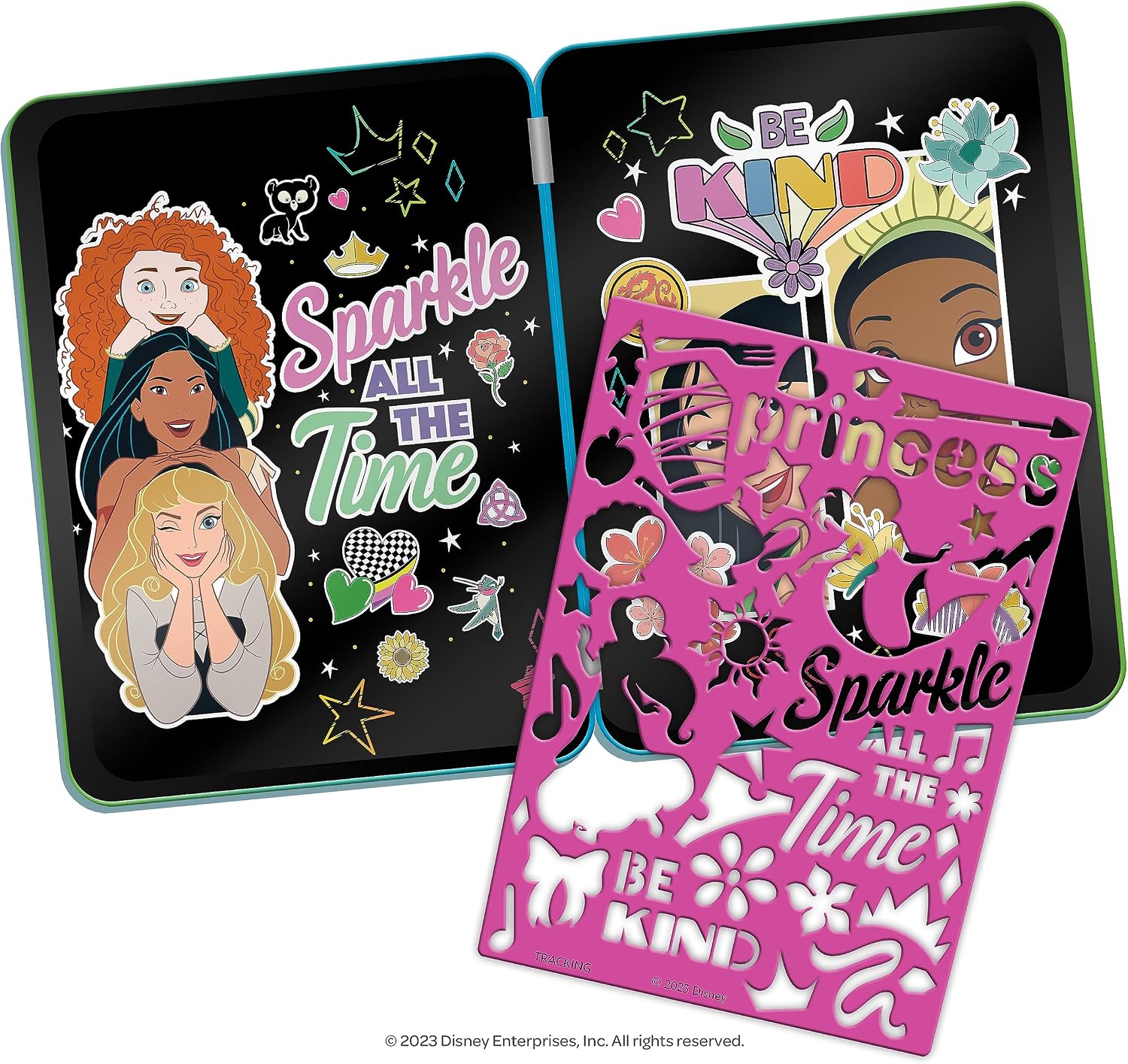Disney Princess Scratch Fantastic, Reveal Activities Play Tin Set, Bendon 58807