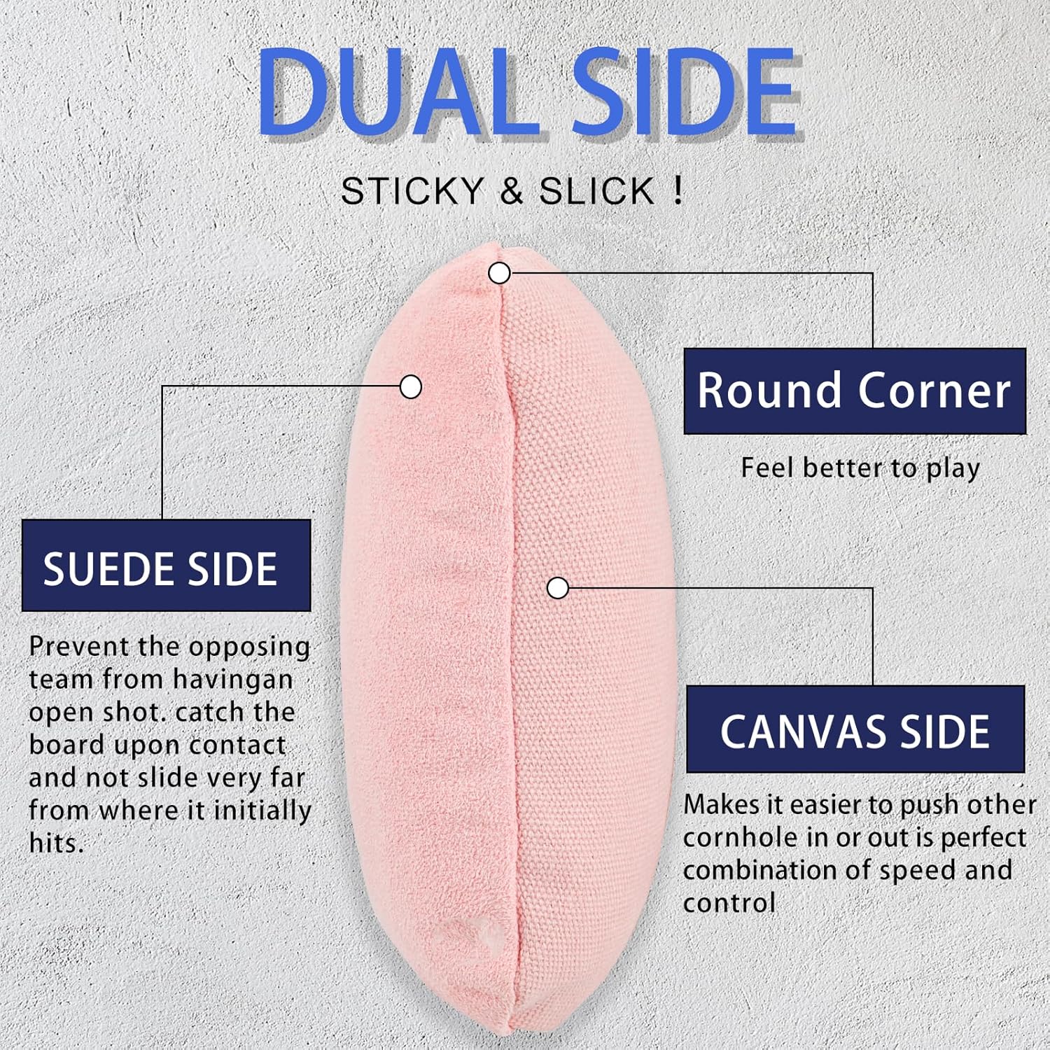 EunHo Dual Sided Cornhole Bags Set of 8 Regulation