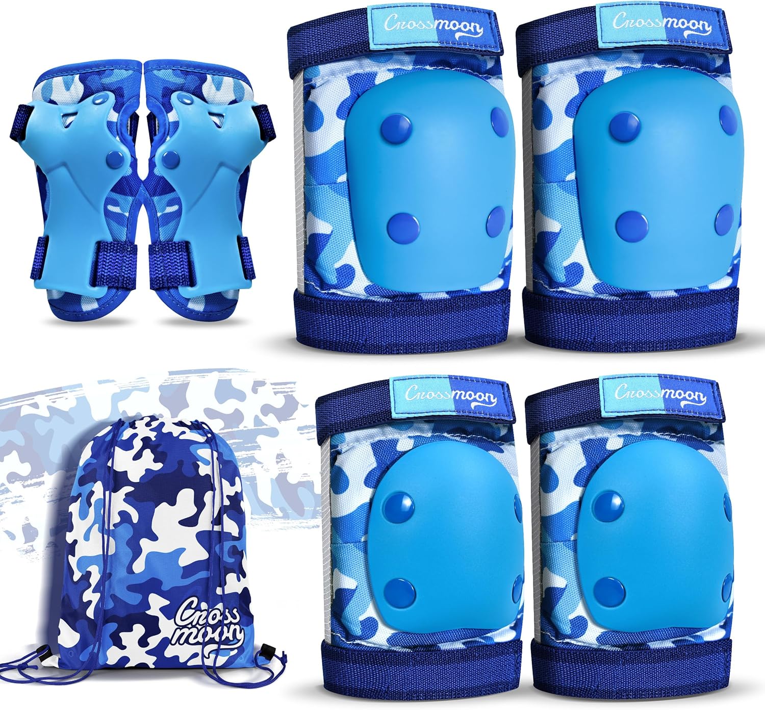 Cool Toddler Roller Skates with Knee Pads, Elbow Pads, Wrist Guards Protective Gear Set