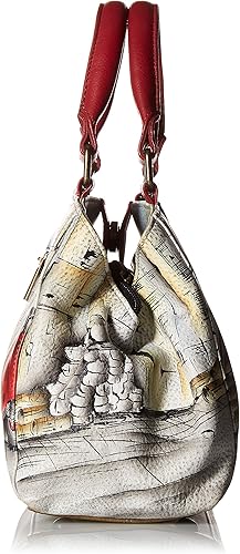 Miniatura 3 de Anna by Anuschka Bolso de hombro pequeño multicompartimento de cuero genuino para mujer