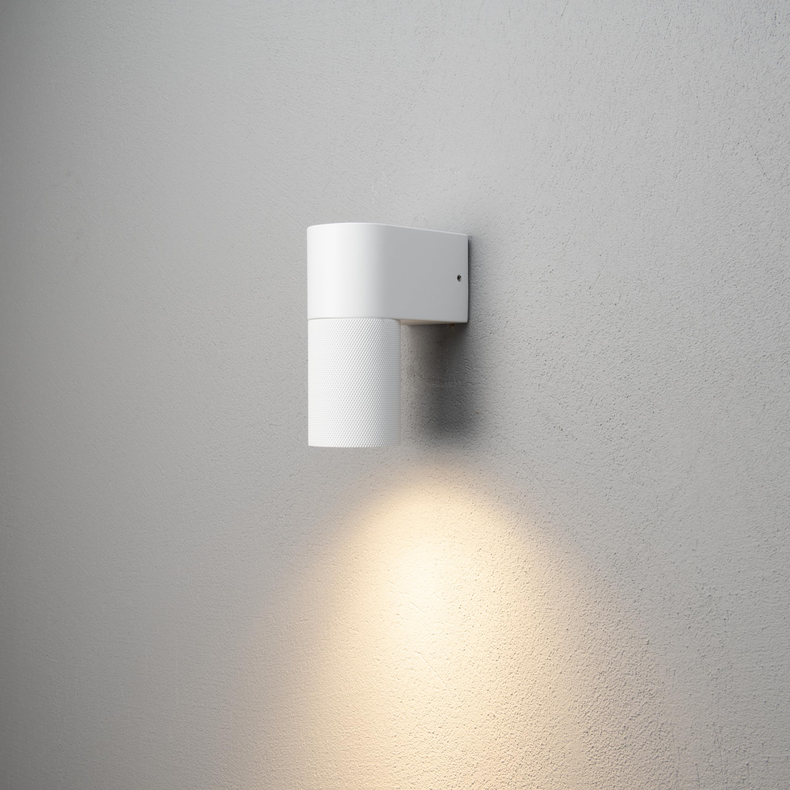 Konstsmide Down Outdoor Wall Light Spot Temi White, Single Down - Image 2