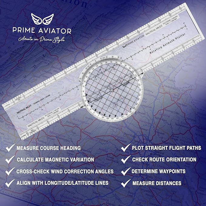 Computadora de Vuelo E6B para Pilotos – Kit Mecánico de Aviación miniatura 9
