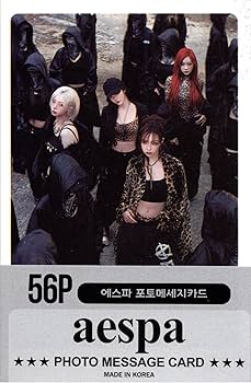 Amazon.co.jp: aespa エスパ グッズ フォトメッセージカード 56枚