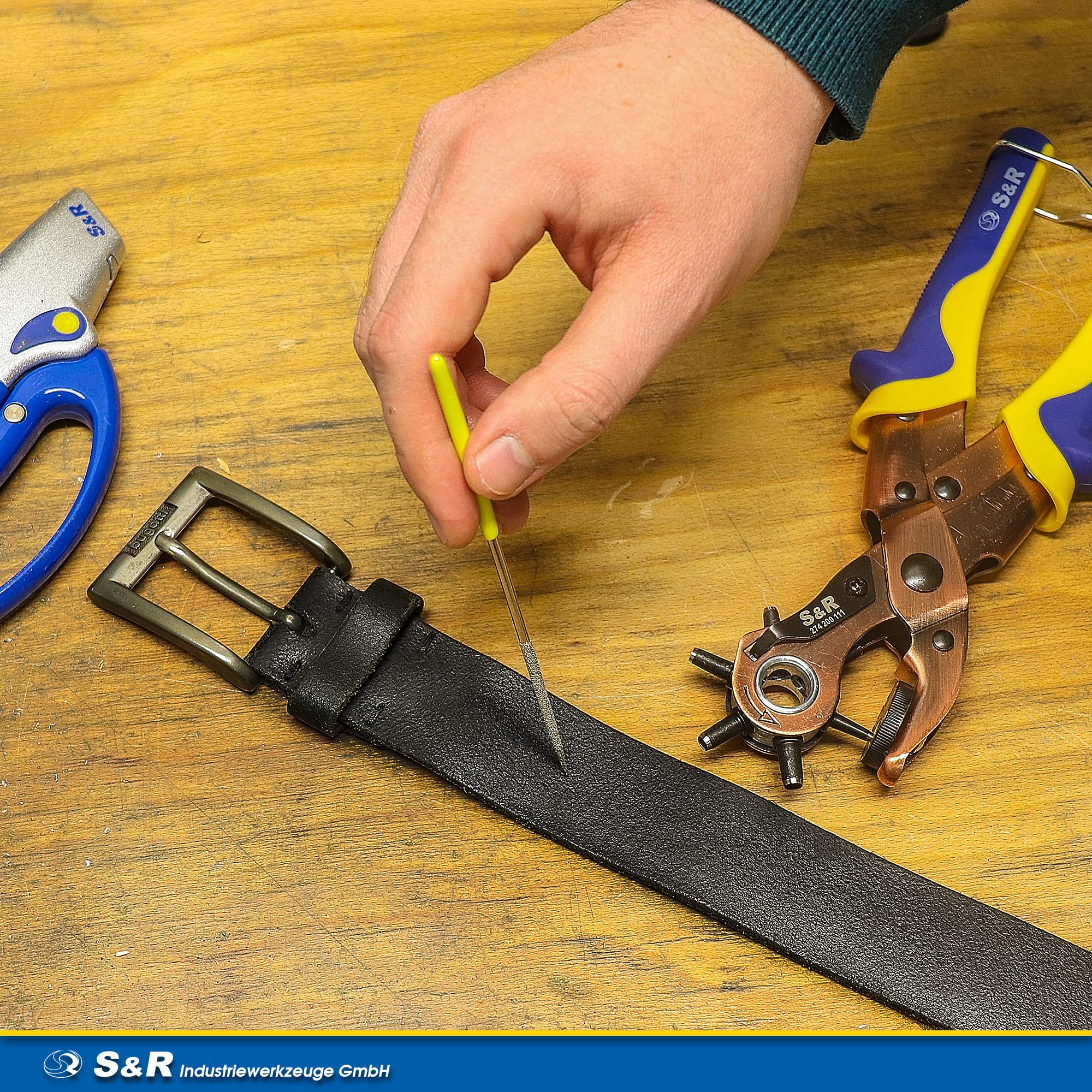 Pinza Fustellatrice Foratrice Per Cintura Scarpe Cuoio Bucare Forare Fare Buchi - Foto 8