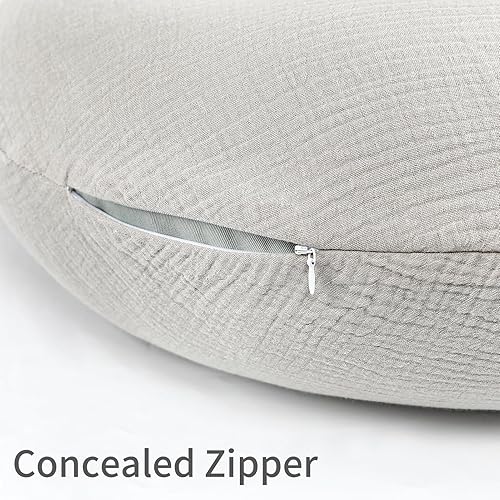 Miniatura 5 de SWESEN Funda de almohada de lactancia, funda extraíble suave para almohadas de lactancia, funda de almohada para bebés niños y niñas, cómoda y