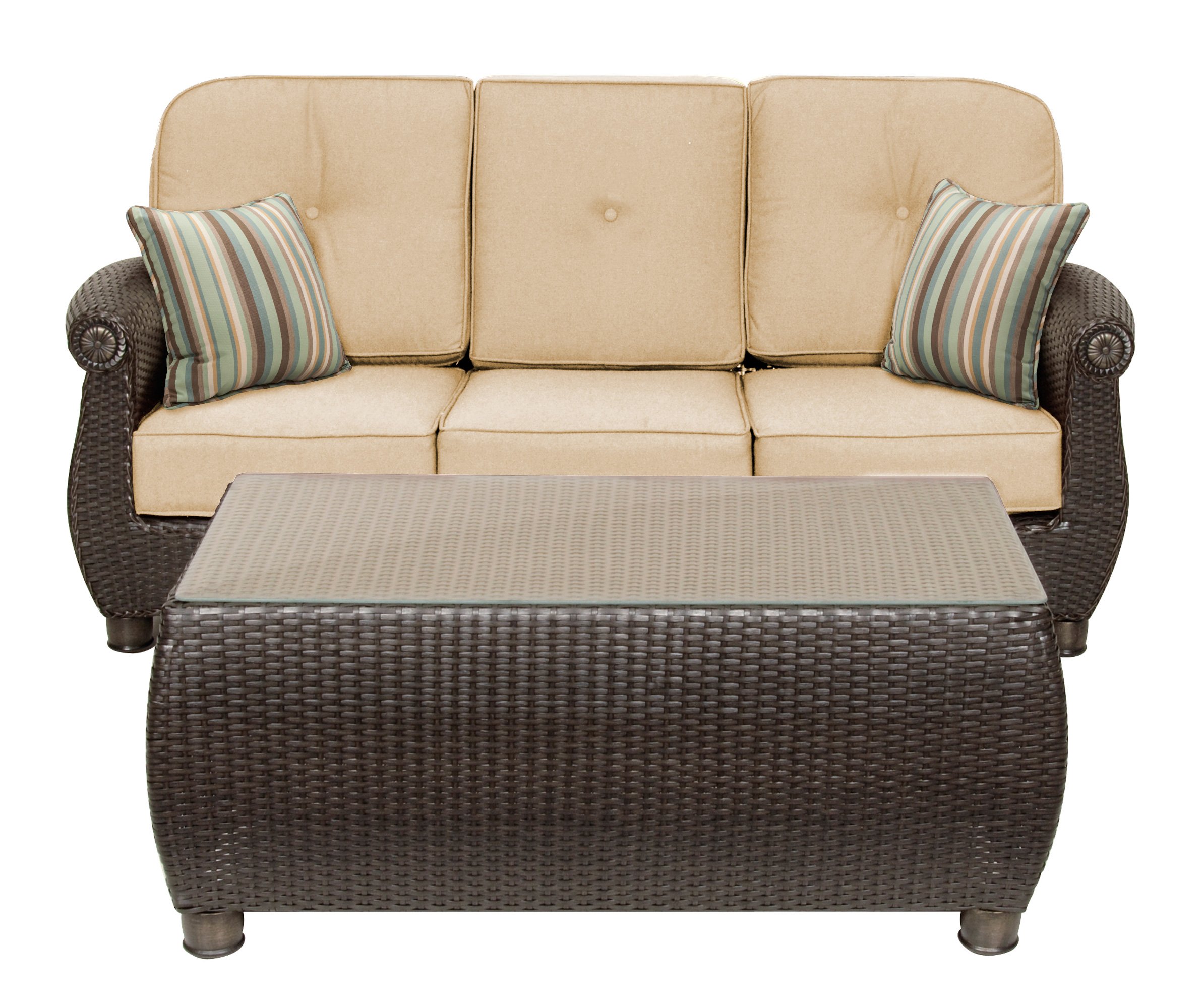 LaZBoy Outdoor Breckenridge 6 Piece Resin Wicker Patio Furniture