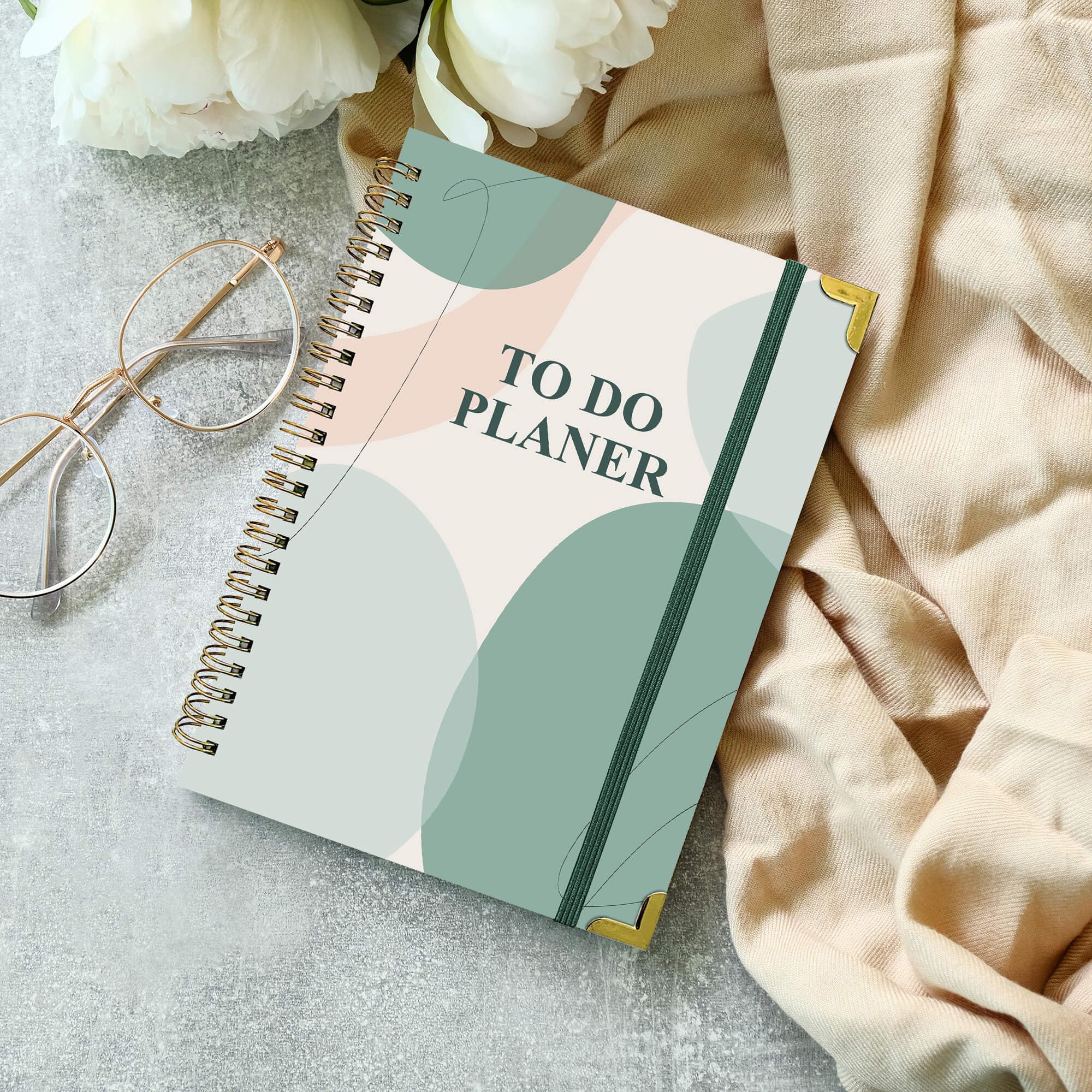 Biroyal Daily Planner Undated, Notebook with To Do List, Task List, Diary Spiral Pad, 120 Pages, 148 x 210 mm, Notepads - Image 3