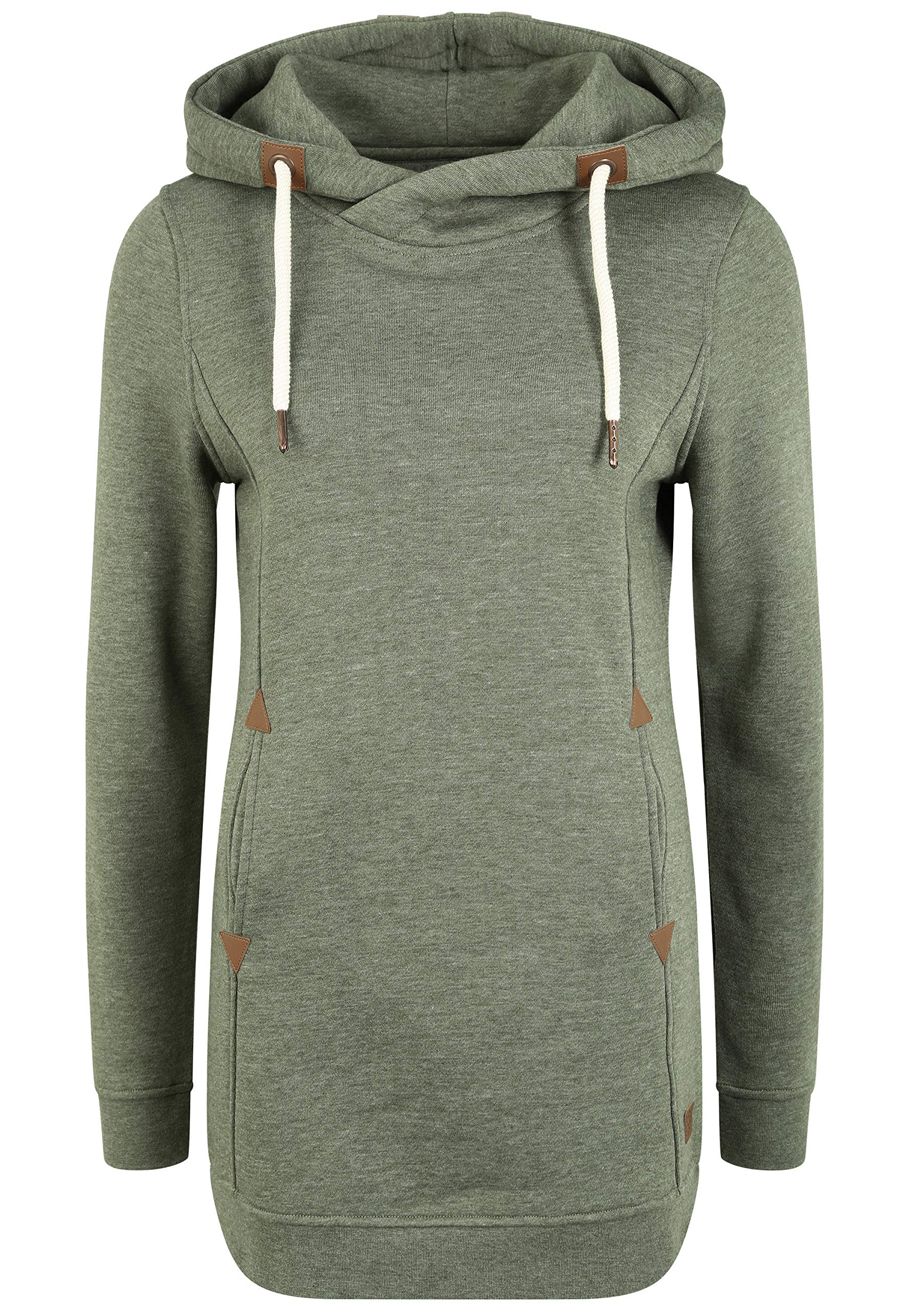 OXMO Vicky Hood Long Damen Kapuzenpullover Hoodie Pullover mit Kapuze
