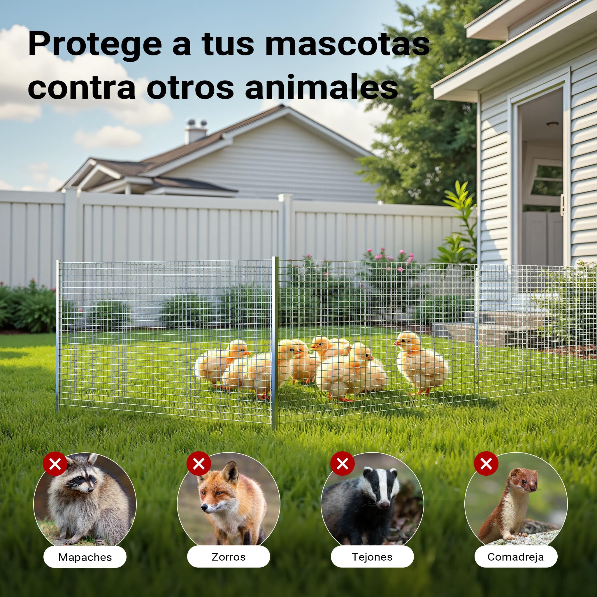 Wiltec Malla Alambre metálica gallinero Cierre metálico galvanizado Rollo 1mx25m mallado 12x12mm Jardín