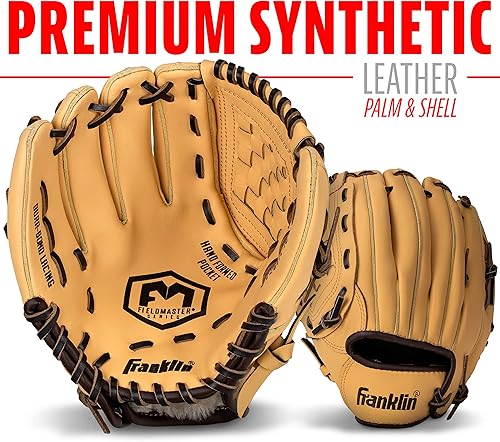 Miniatura 5 de Franklin Sports Field Master Baseball + Softball Glove - Field Master Adult + Youth Baseball + Softball Mitt - Men's + Women's Gloves - Right Hand