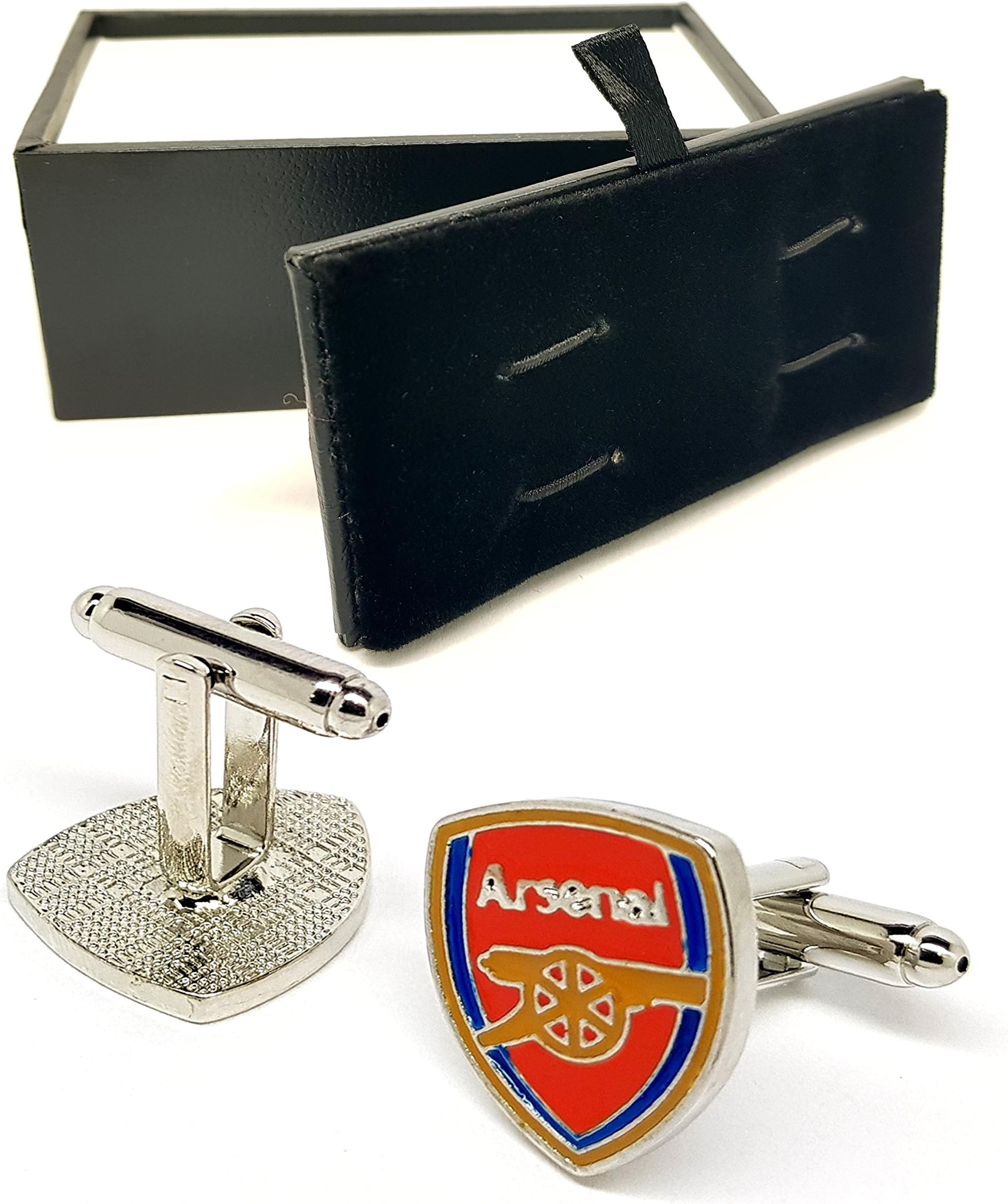 Arsenal FC Luxury Sports Team Club Sport Cufflinks Cuff Buttons Set with Luxury Presentantion Box | Ideal Men's Jewellery Jewelry Shirt French Cufflinks