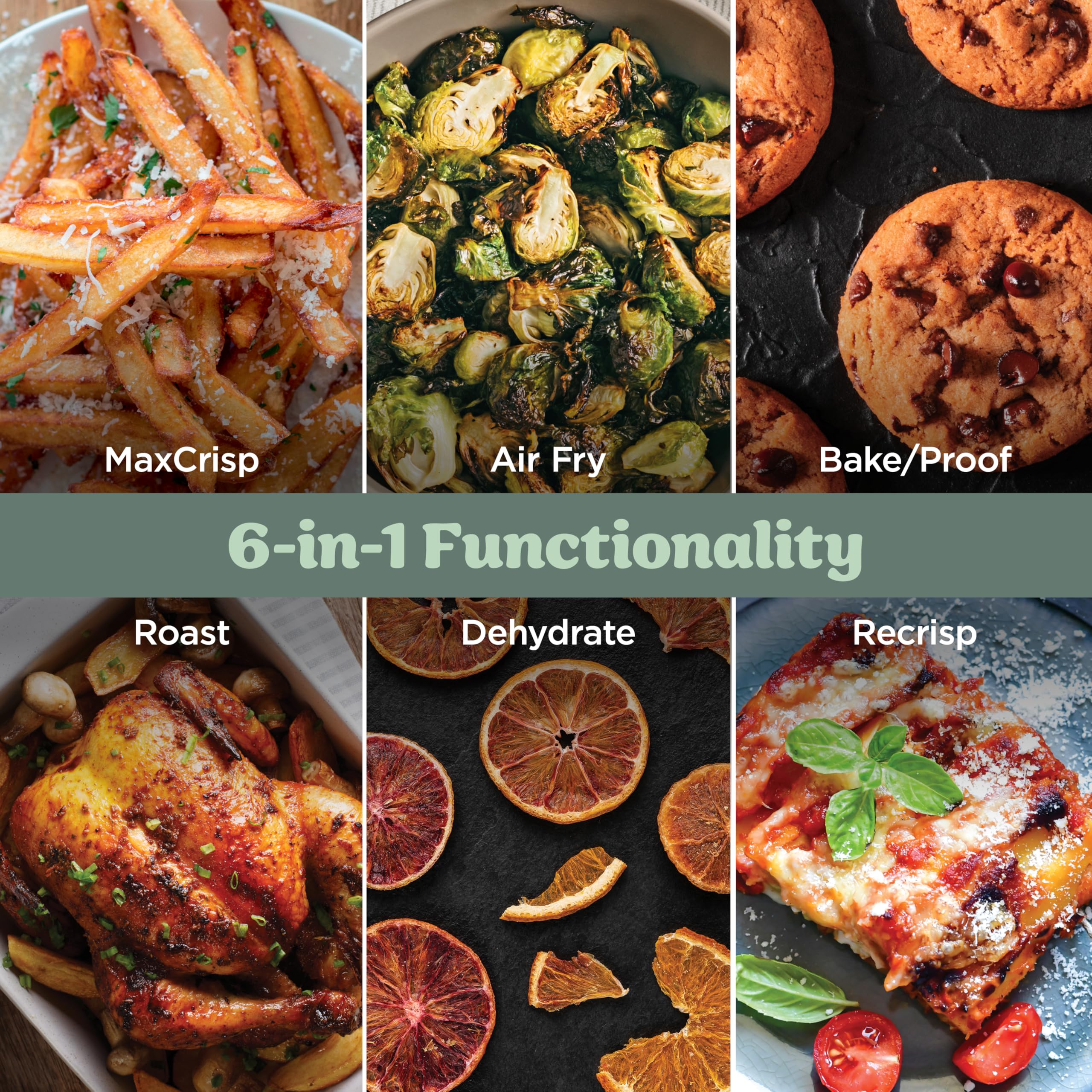 Ninja Crispi Pro 6-in-1 Glass Air Fryer | 6qt & 2.5qt Glass Containers with Storage Lids | Non-Toxic | Meal Prep, Microwave, Freezer & Dishwasher Safe | Air Fry, Bake & More | Ash Grey | AS101DG