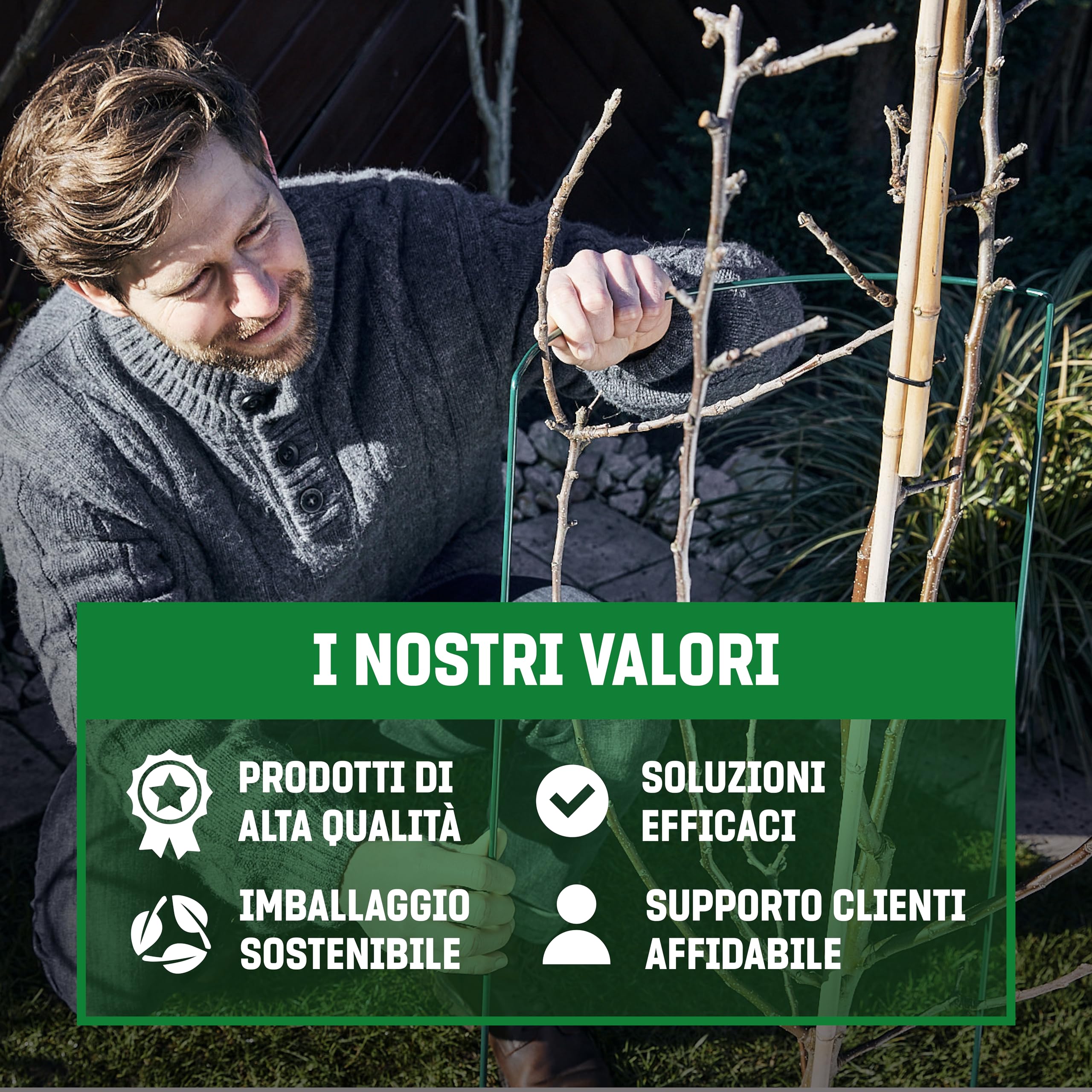 GardenGloss® Supporti per Arbusti (10 Pezzi) - Supporto per Arbusti Mezzo Rotondo - Supporto per Piante in Acciaio - Supporto per Fiori per Ortensie e Rose - Anello per Arbusti (70cm x 40cm)