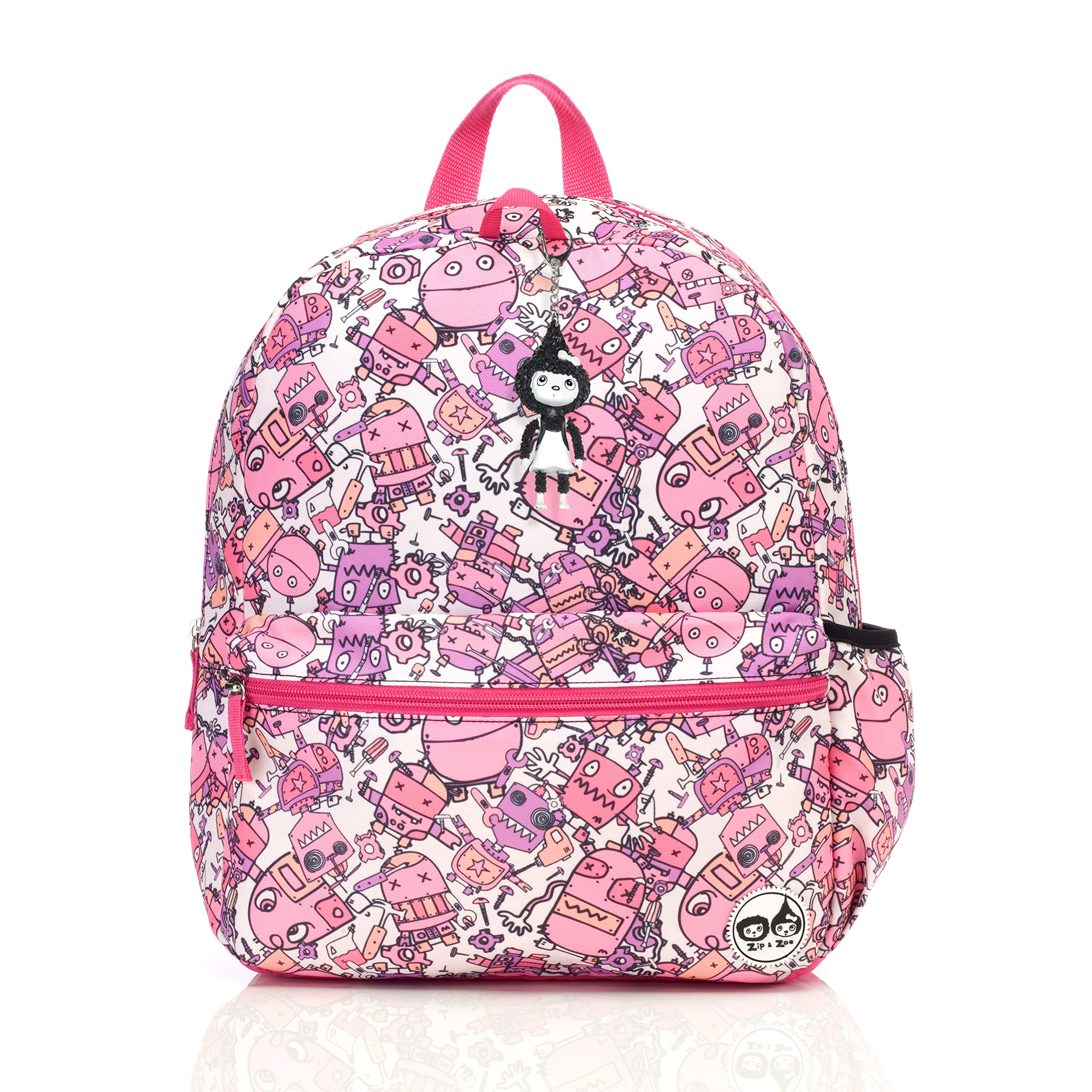 Pink Robot Kids Children Junior Backpack Rucksack Schoolbag Girl Boy