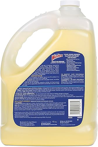 Miniatura 4 de Windex 657067T multisuperficieLimpiador desinfectante, cítricos, botella de 1galón (caja con 4)