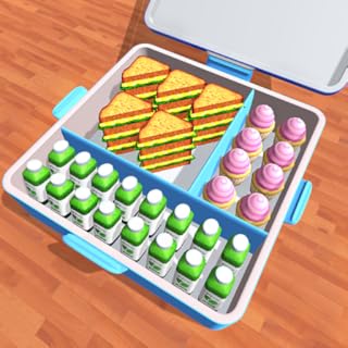 LunchBox Fill Organizing! Organize&Restock Food Challenge - Ready Breakfast Fill Up Lunch Box Food Organizer ASMR Simulator Fun Game