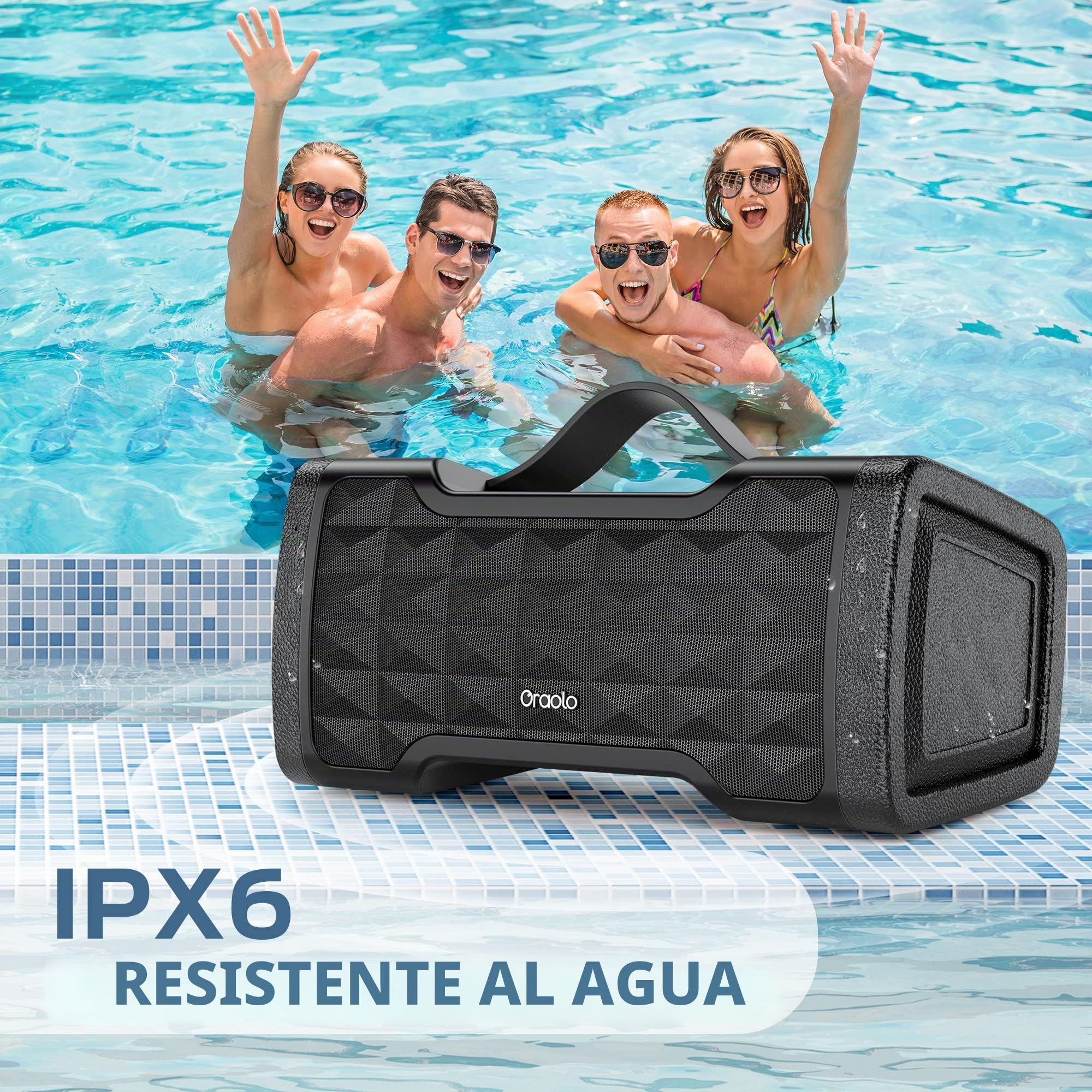 oraolo Altavoz Bluetooth Grande 5.3, Altavoz Bluetooth Potente 40W
