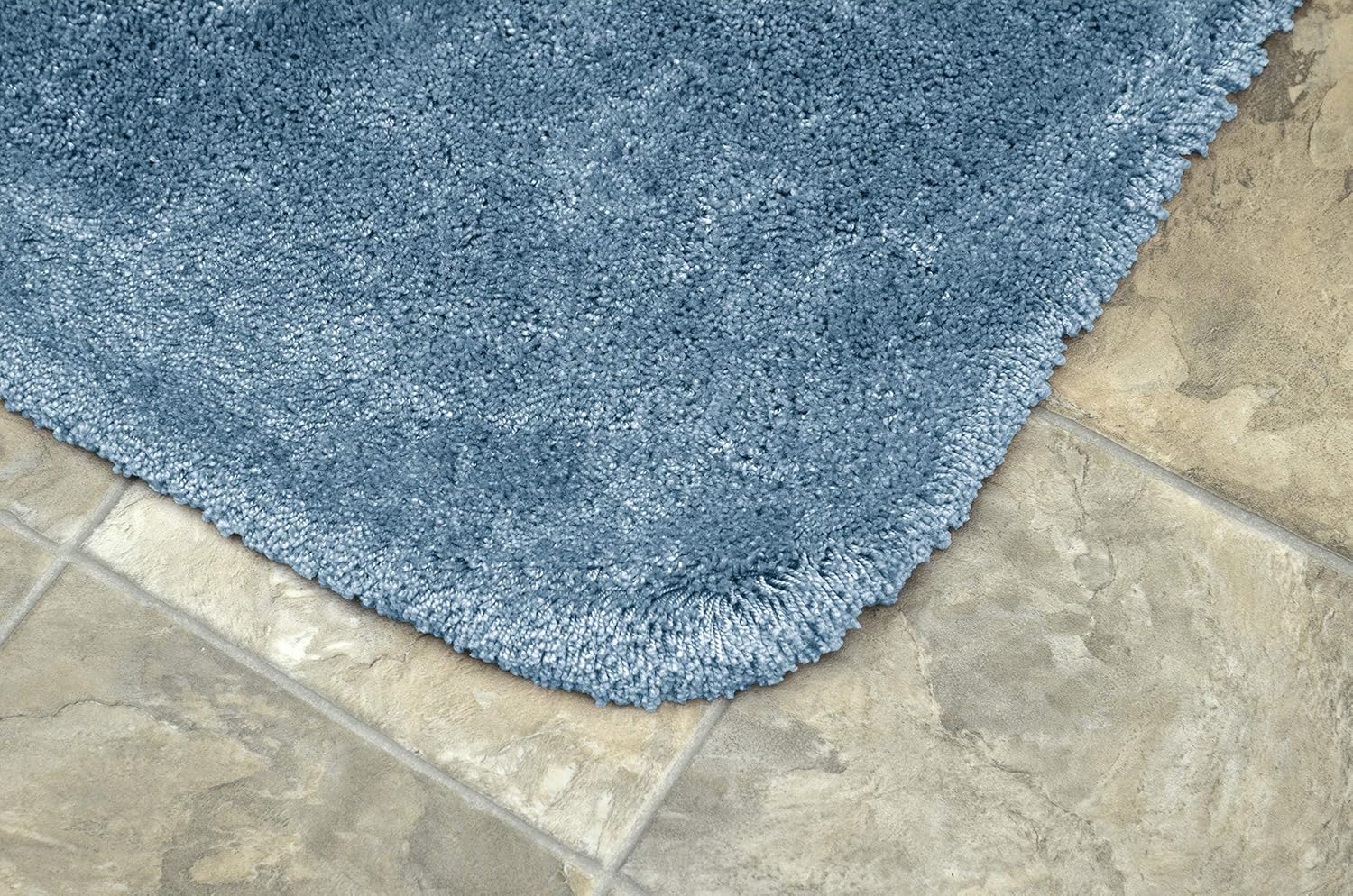 Garland Rug 2-Piece Finest Luxury Ultra Plush Washable Nylon Bathroom Rug Set, Basin Blue : Home & Kitchen