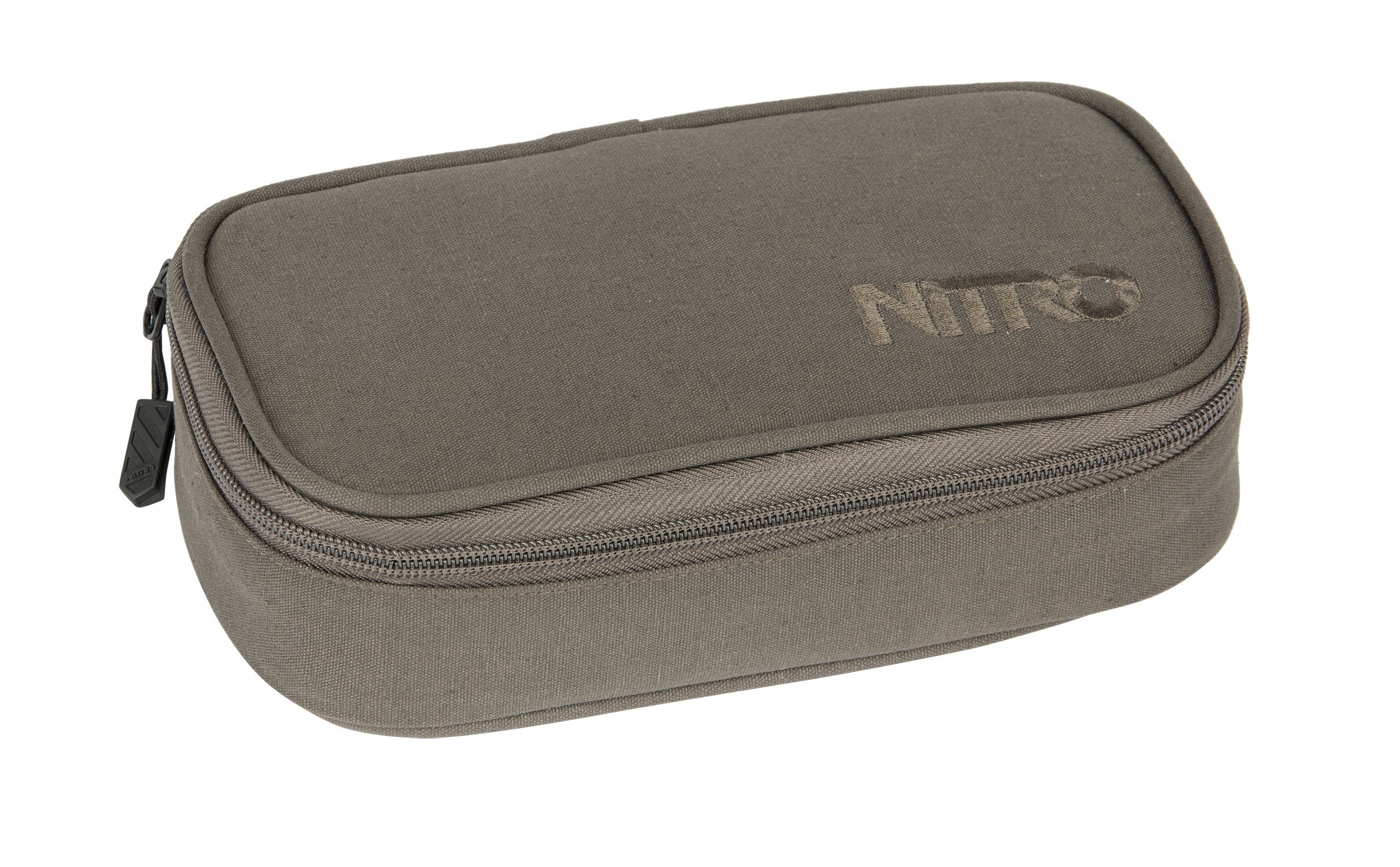 Nitro Pencil Case XL inkl. Geo Dreieick & Stundenplan, Federmäppchen, Schlampermäppchen, Faulenzer Box, Federmappe, Stifte Etui, Waxed Lizard